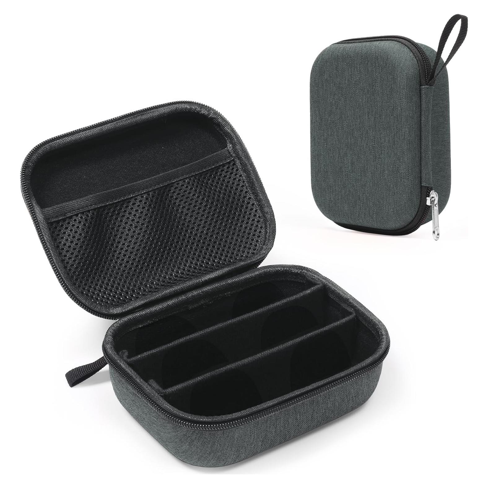 Estuche Organizador de Gafas Bukere Gris Oscuro 3 Compartimentos