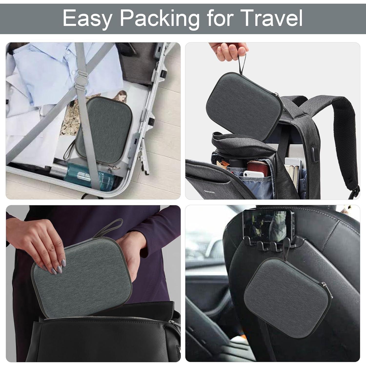 Estuche Organizador de Gafas Bukere Gris Oscuro 3 Compartimentos