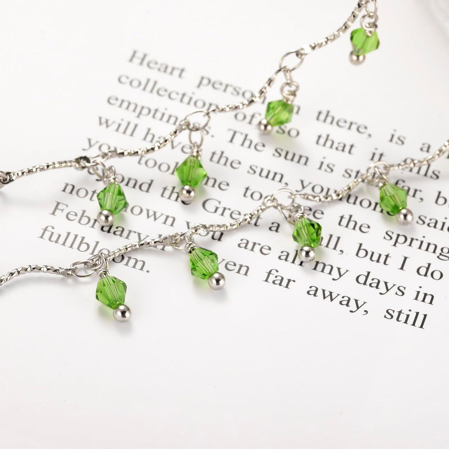 Cadena de Gafas LIKGREAT Verde Plateado 78.74 cm Ajustable