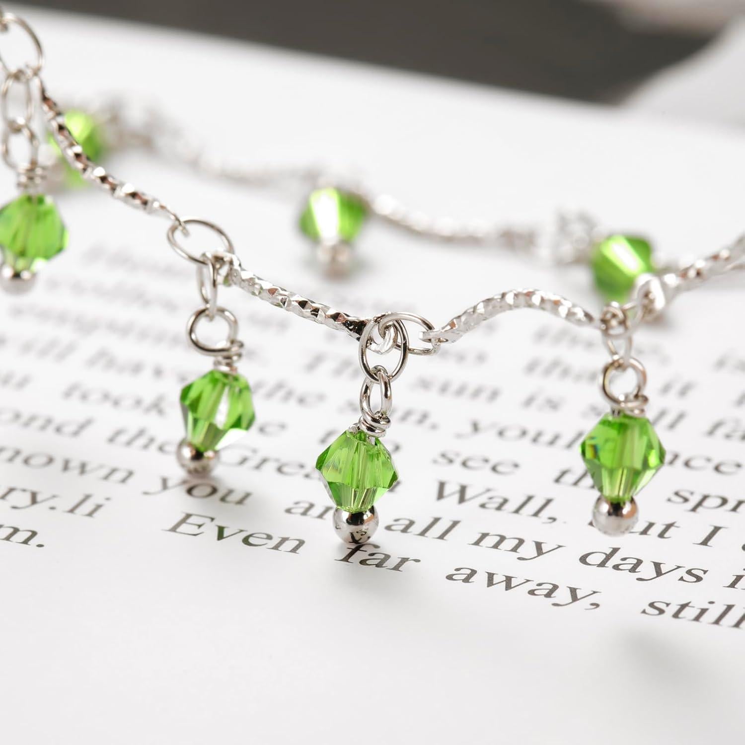 Cadena de Gafas LIKGREAT Verde Plateado 78.74 cm Ajustable