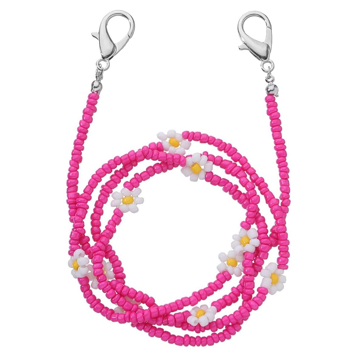 Cordones para Gafas ChenLanLan Rosa Diseño Margarita