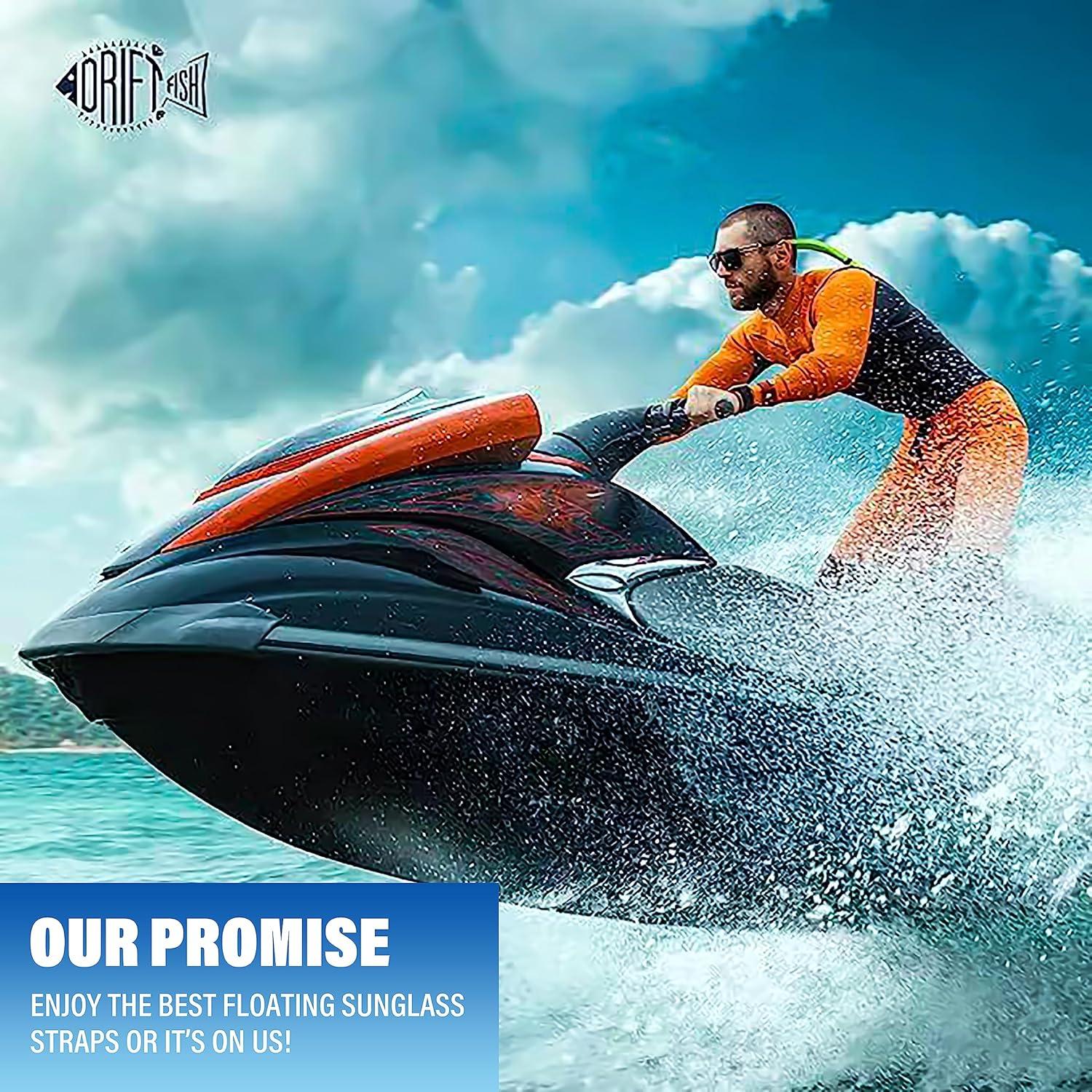 Correa Flotante para Gafas DriftFish Turquesa Neón 2 Pzas