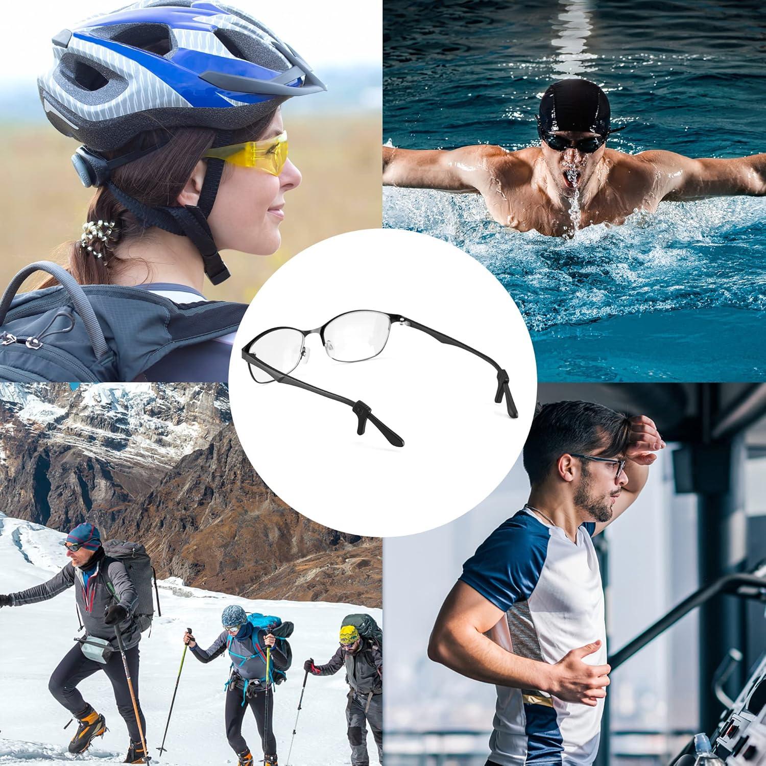 Sujetadores de Gafas Lvvfit Antideslizantes 10 Pares Negro