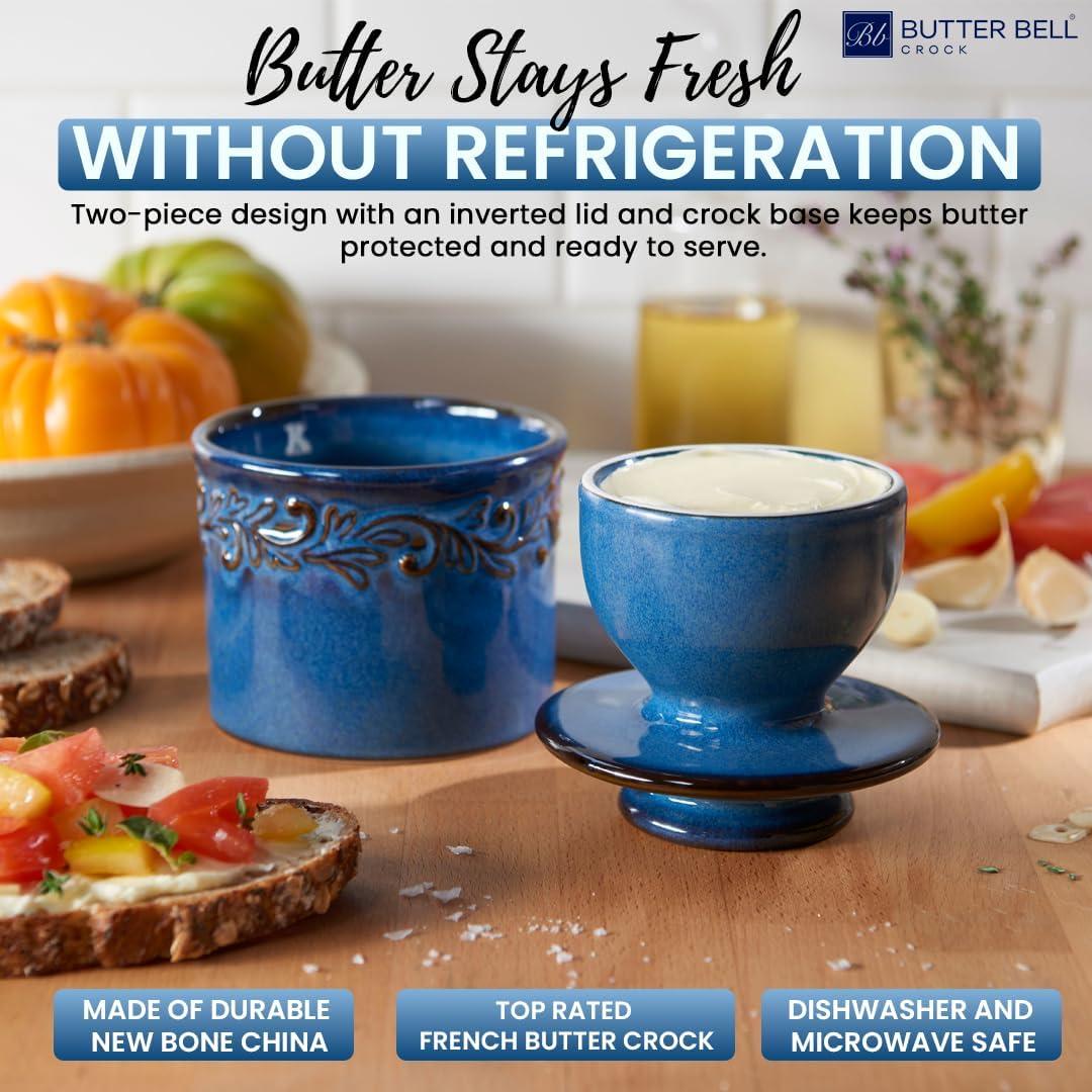 Butter Bell Crock L. Tremain Cerámica 125g Azul Denim
