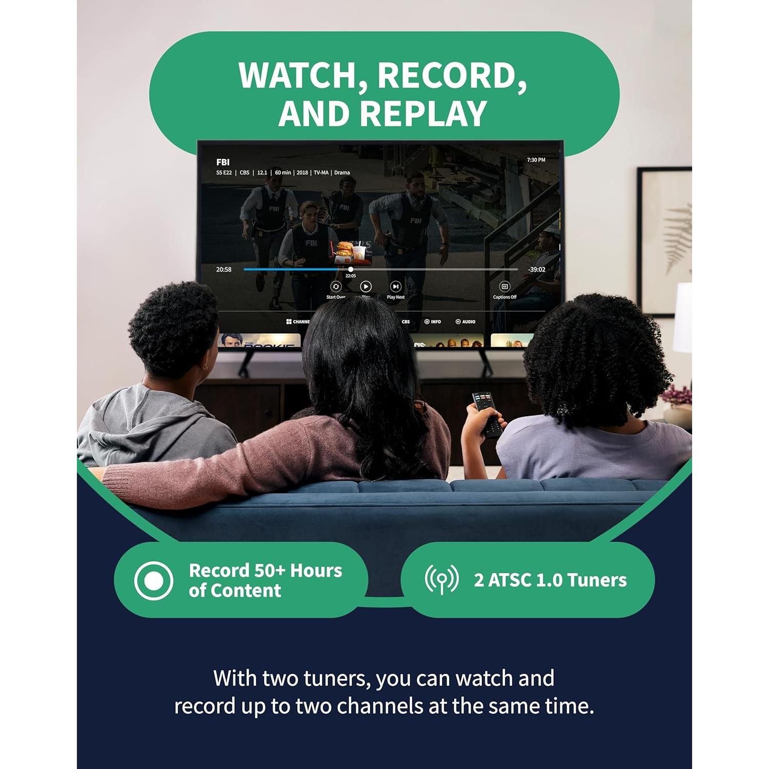 DVR Tablo 4ta Gen + Antena TV 35 km + 50+ Horas Grabación