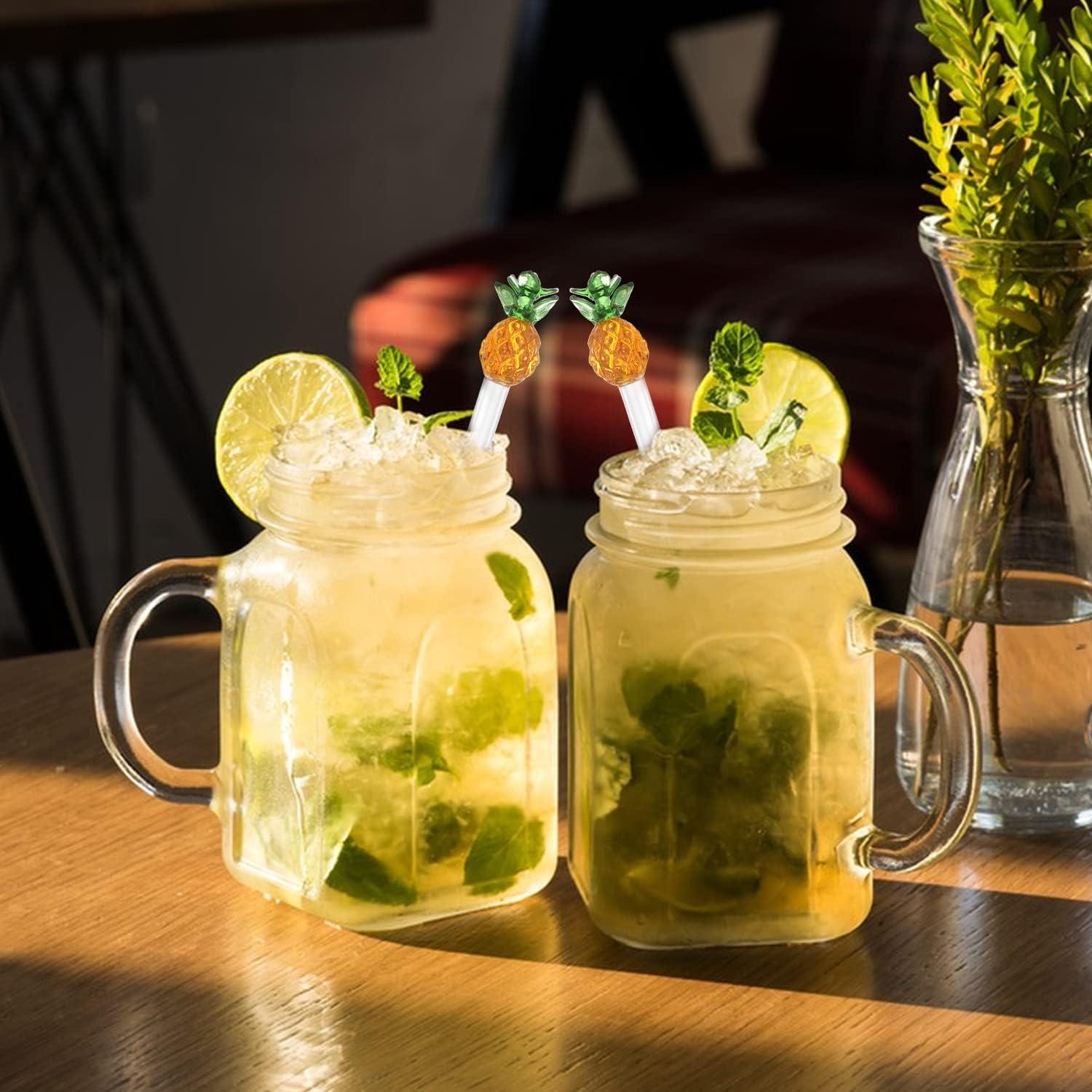 Palillos de Vidrio Reutilizables Vfastime 19cm - 6 Pcs