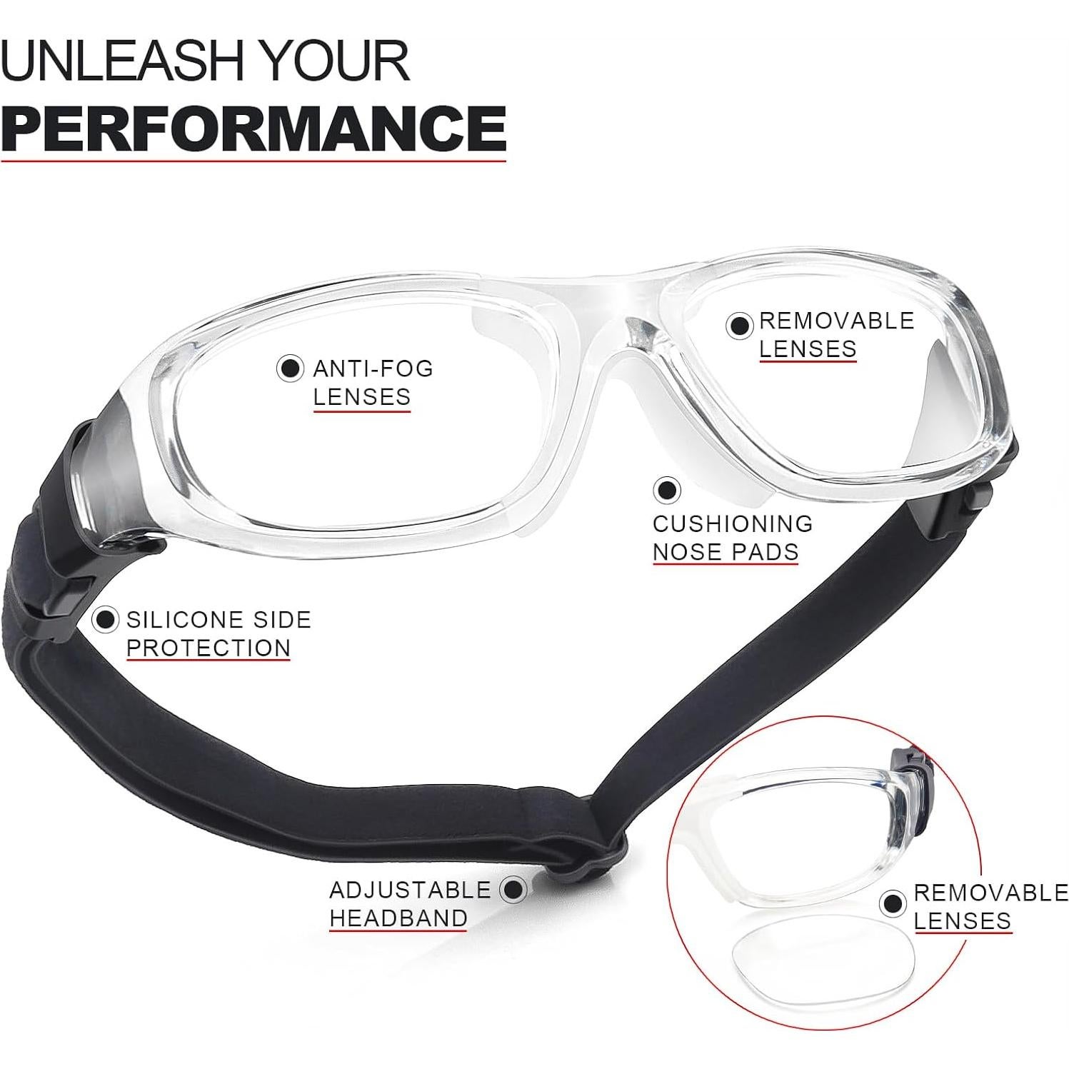 Gafas Deportivas UKNOW Antivaho UV para Baloncesto y Más