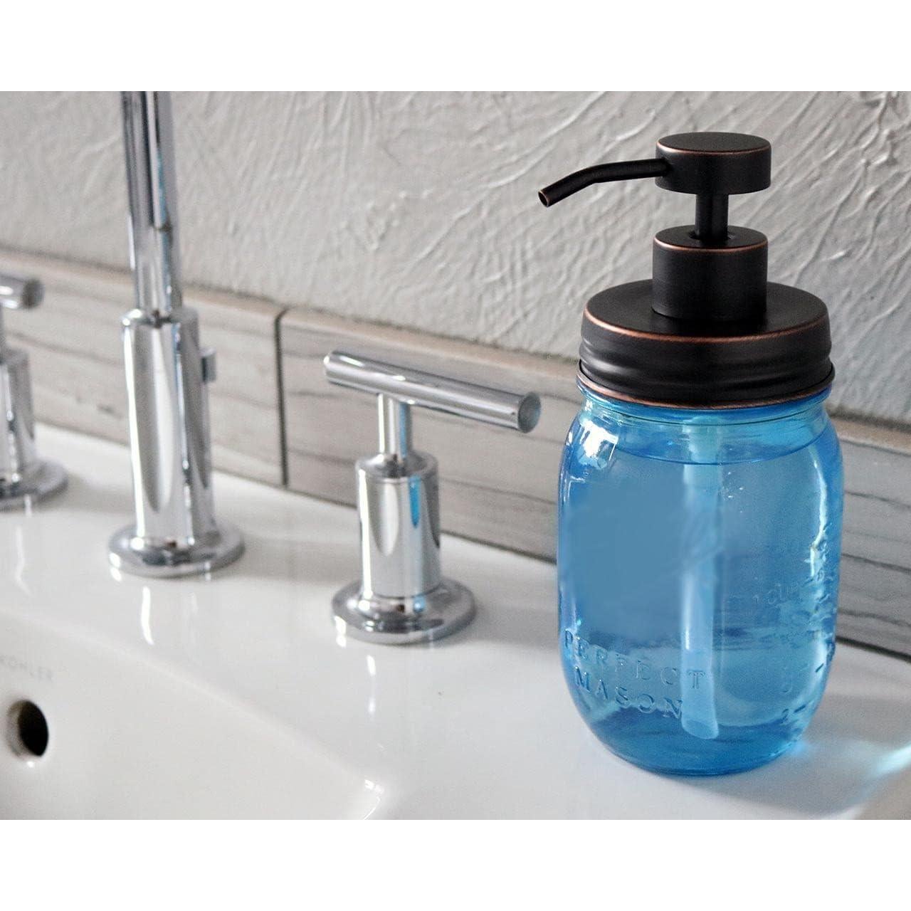 Kit de Tapa Dispensador de Jabón Mason Jar Lifestyle Bronce