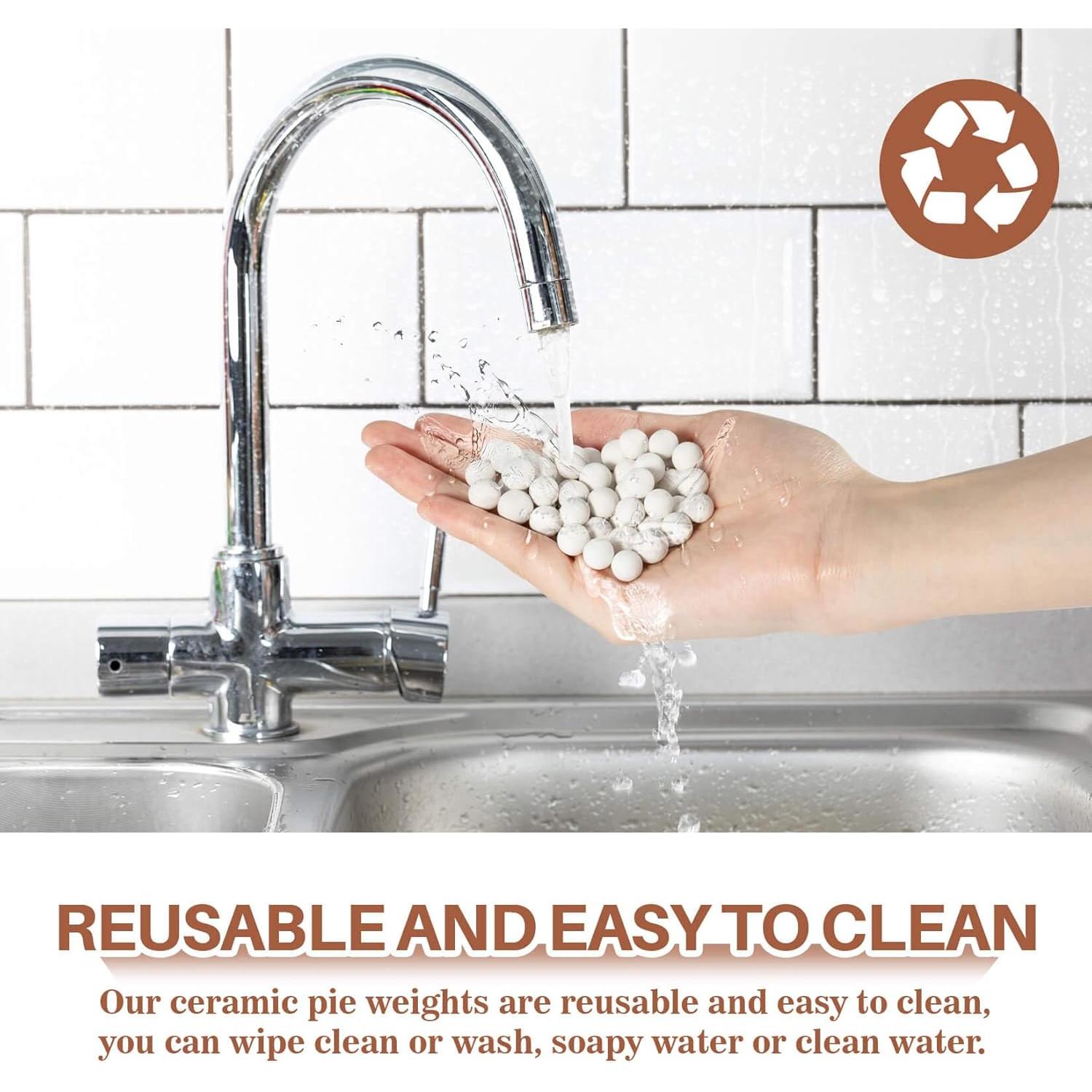 Pesas para Tartas Sukh de Cerámica Reutilizables 0.45 kg