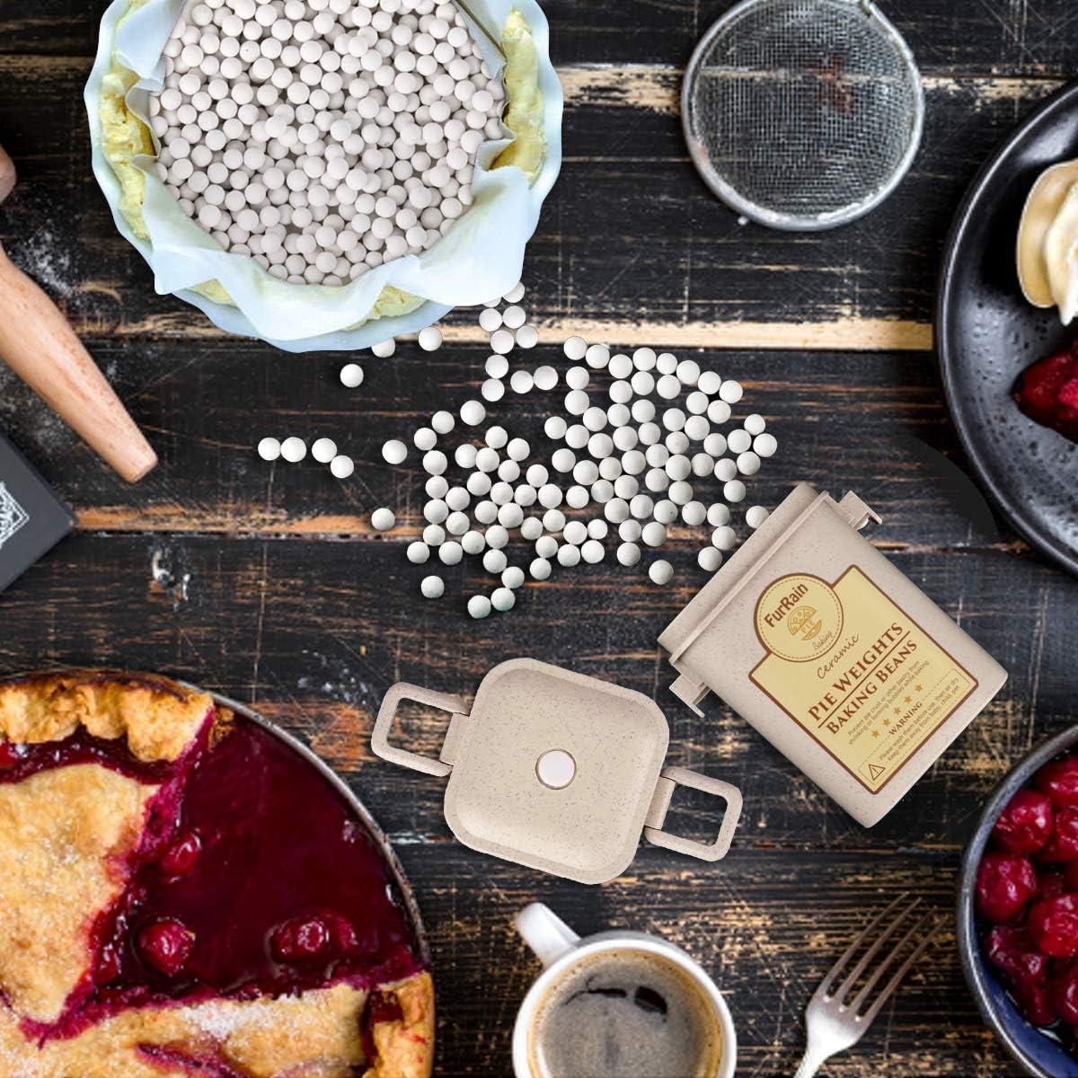 Pesas para Pastel Reutilizables FurRain 0.54kg Cerámica Natural