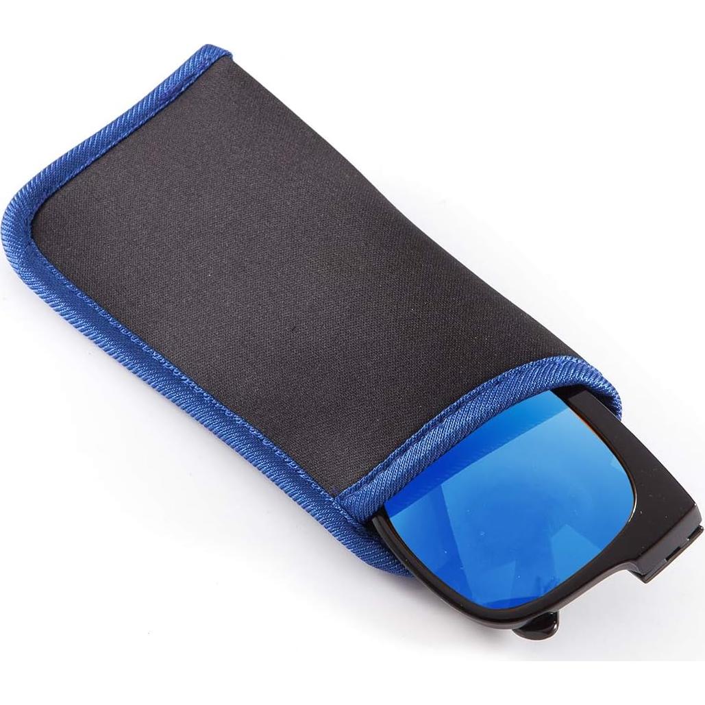 Paquete de 3 Fundas para Gafas Neopreno - Azul, Naranja, Rojo