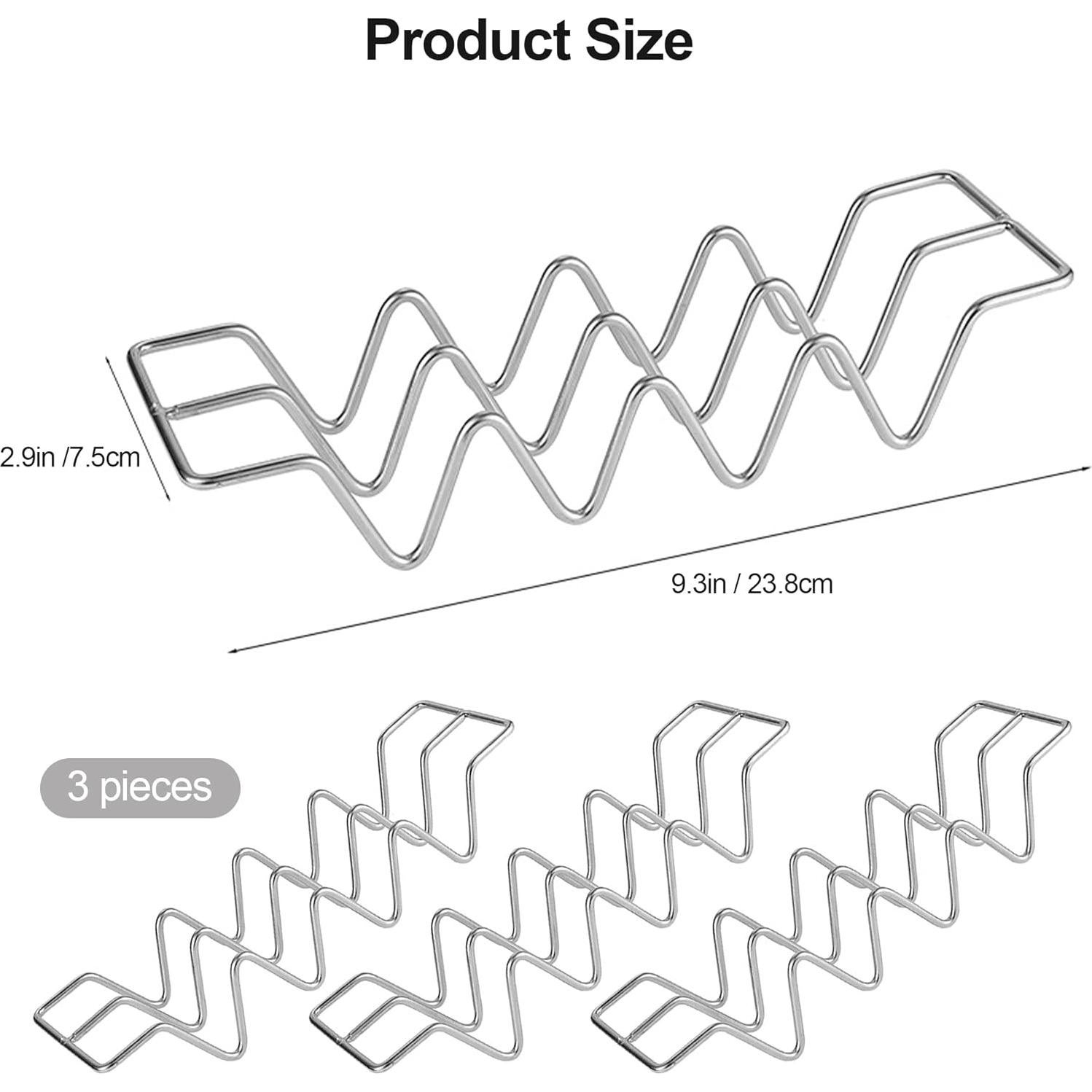 Juego de Soportes para Tacos JIBOLAT - Acero Inoxidable, 3 Piezas