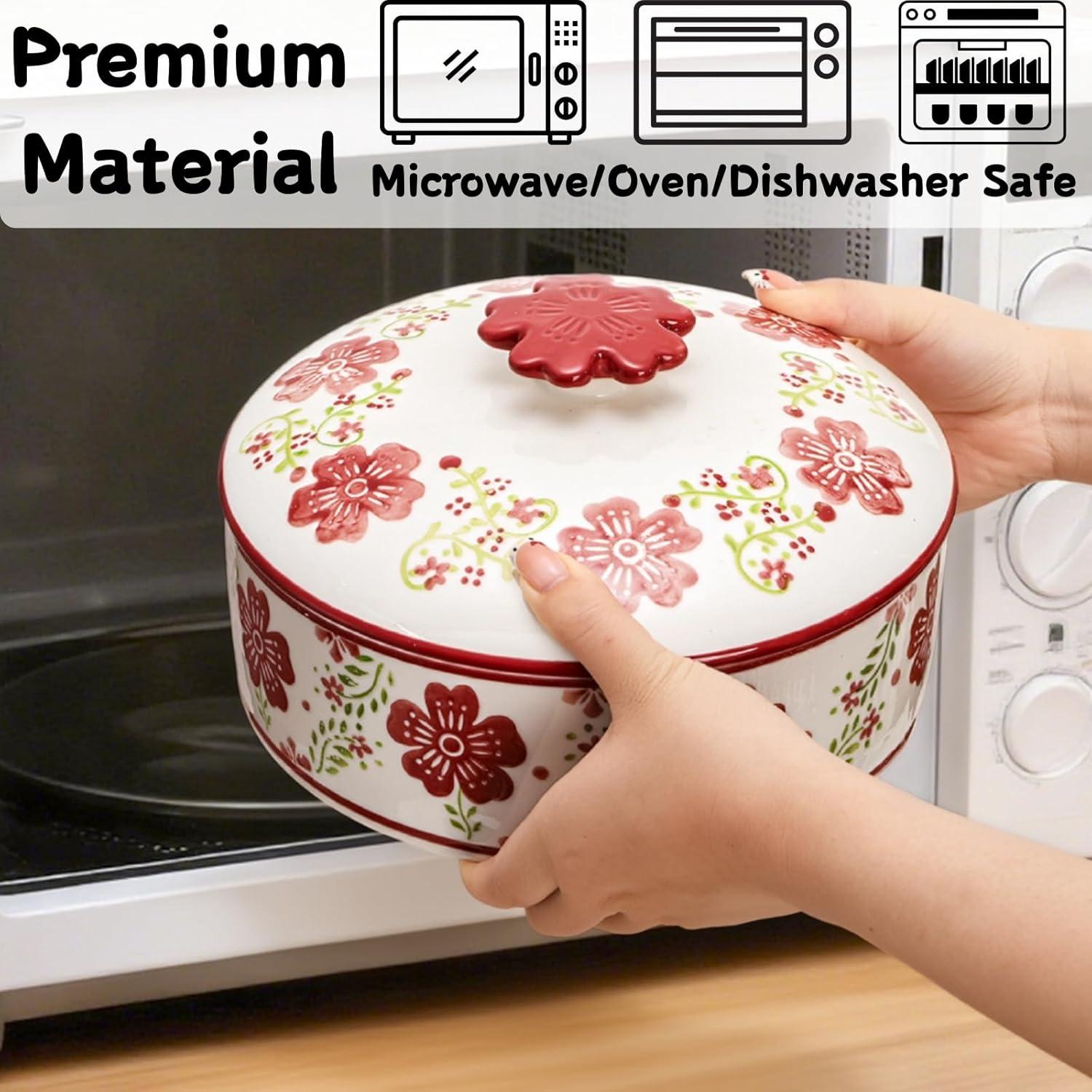 Calentador de Tortillas Cerámica Coloch 20.32 cm con Tapa Aislante