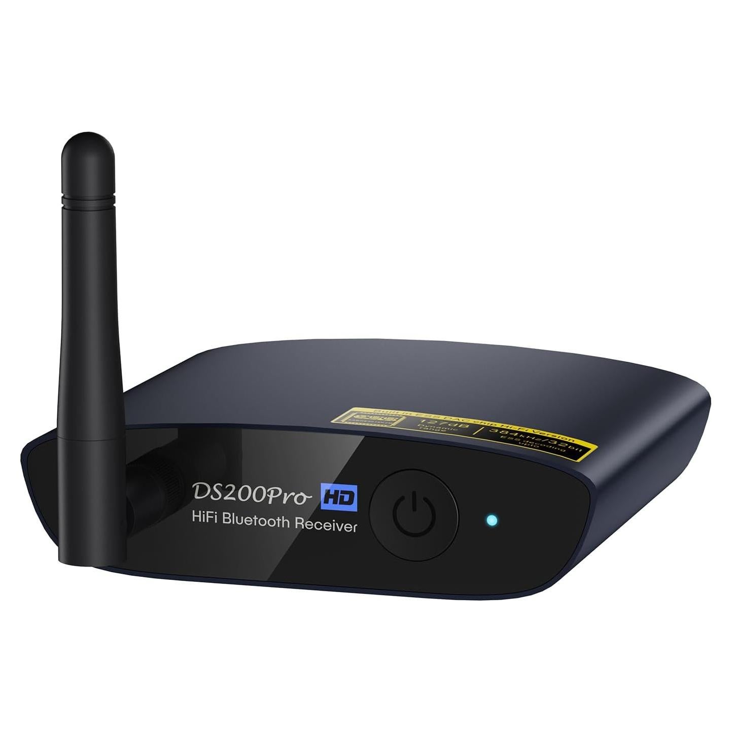 Receptor Bluetooth 5.3 1Mii DS200Pro HiFi RCA Óptica Azul