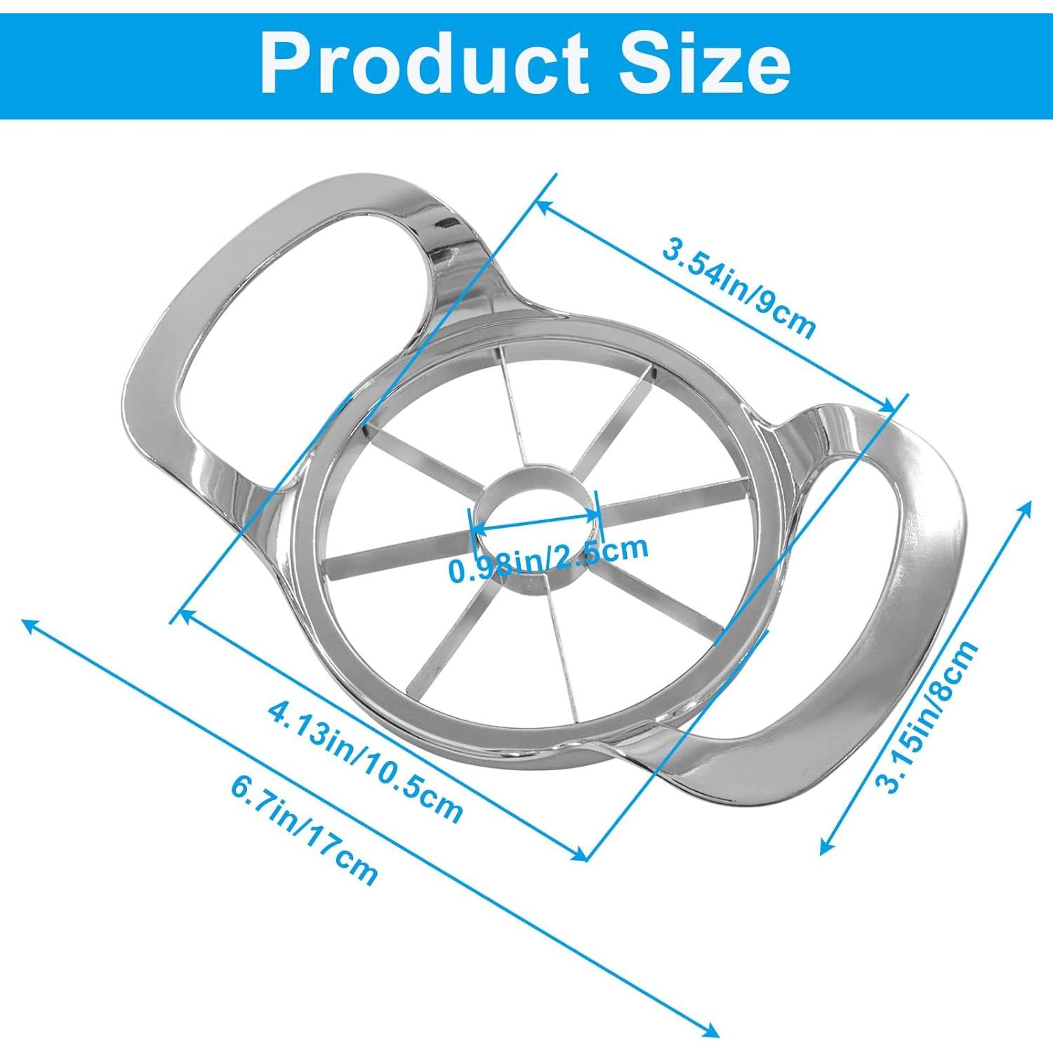 Cortador de Manzanas VDAMZVO 8 Cuchillas Acero Inoxidable 17x10.5cm