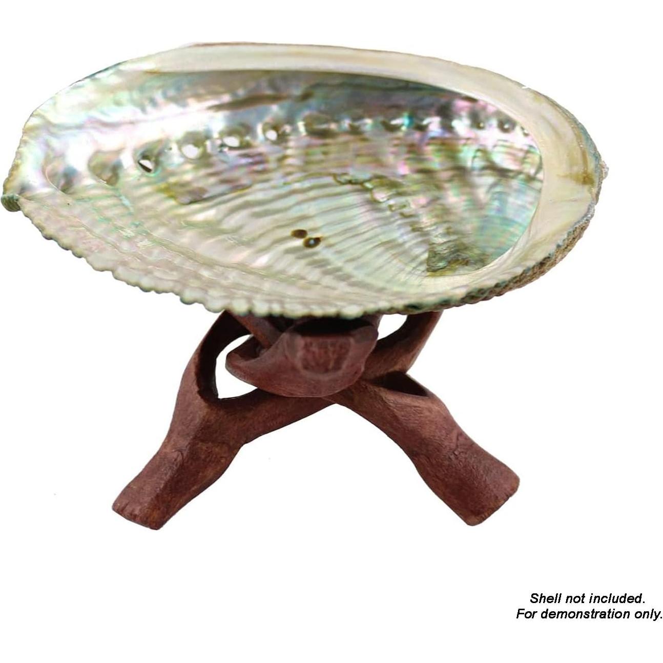 Trípode de Madera Soul Sticks para Concha de Abalone 15.24 cm