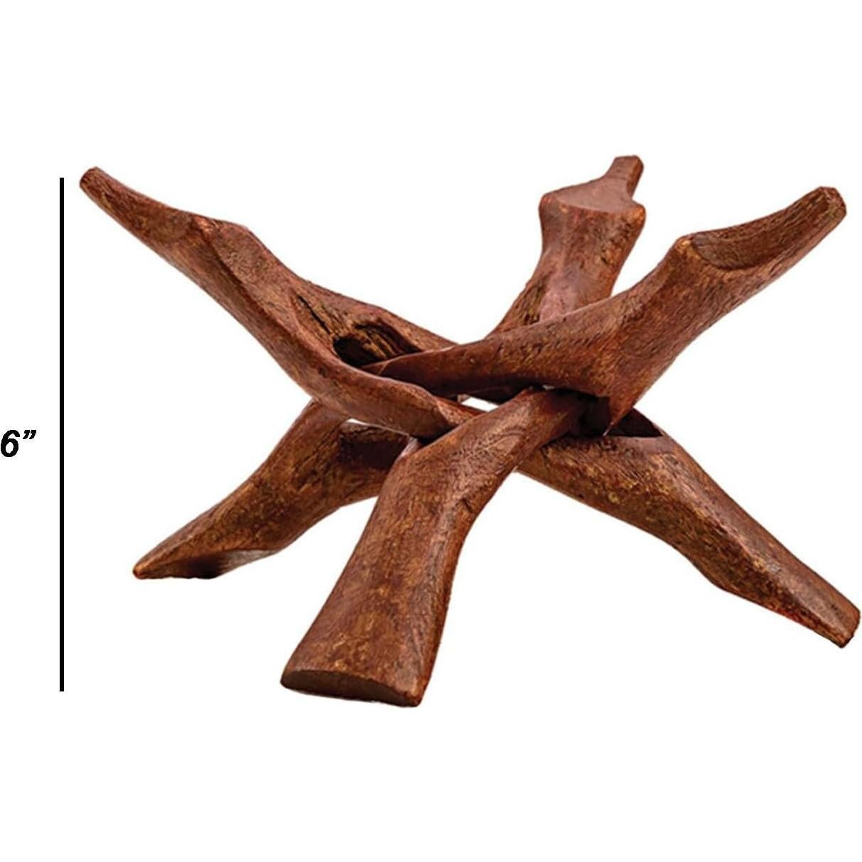 Trípode de Madera Soul Sticks para Concha de Abalone 15.24 cm