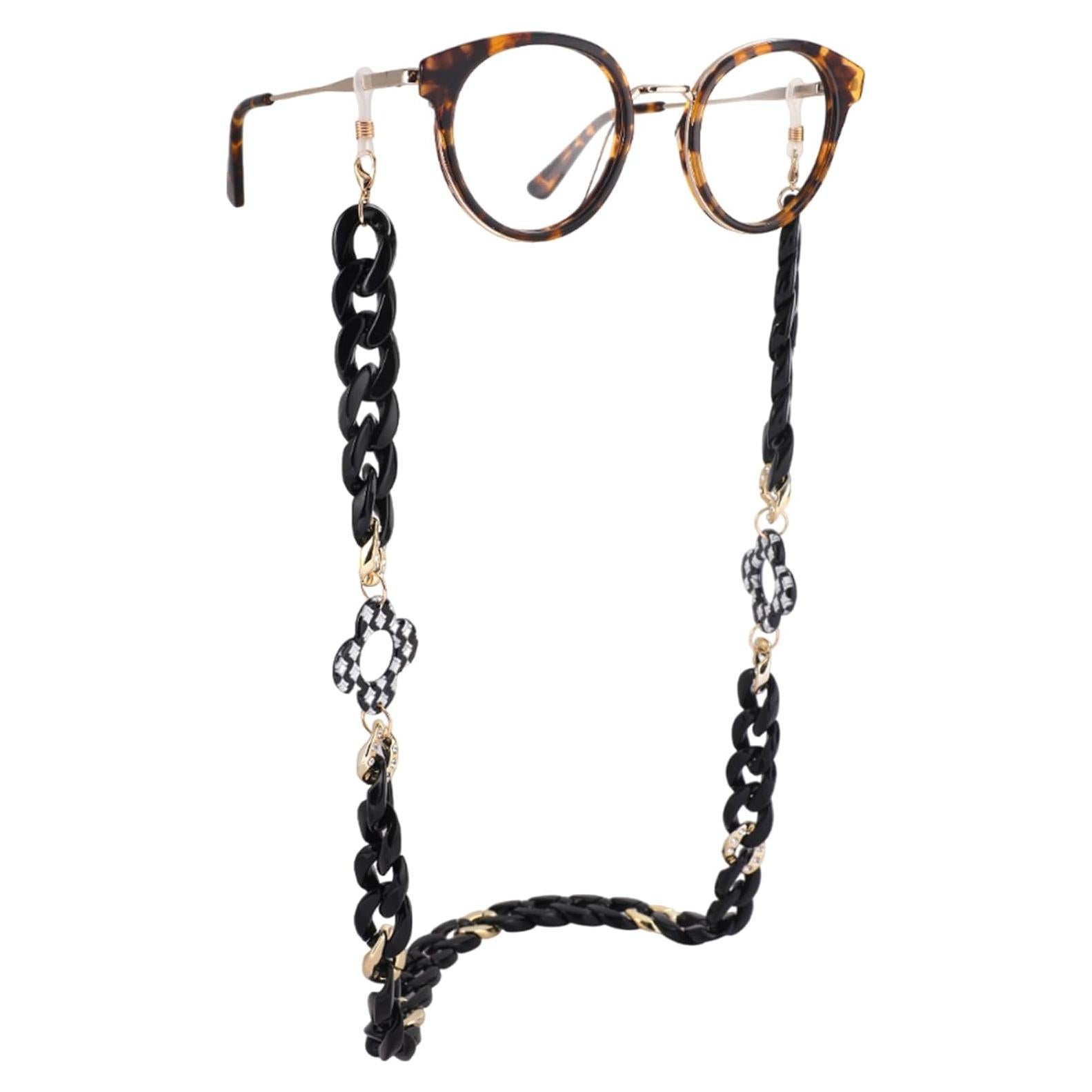 Cadena de Gafas Acrílicas Unisex GC10002-C1 Soporte Ajustable