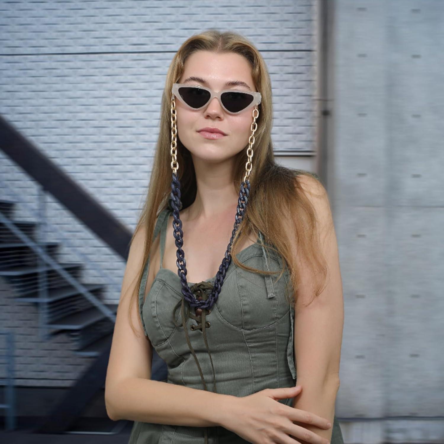 Cadena de Gafas Unisex Azul GC10002-C1 Soporte y Lanyard