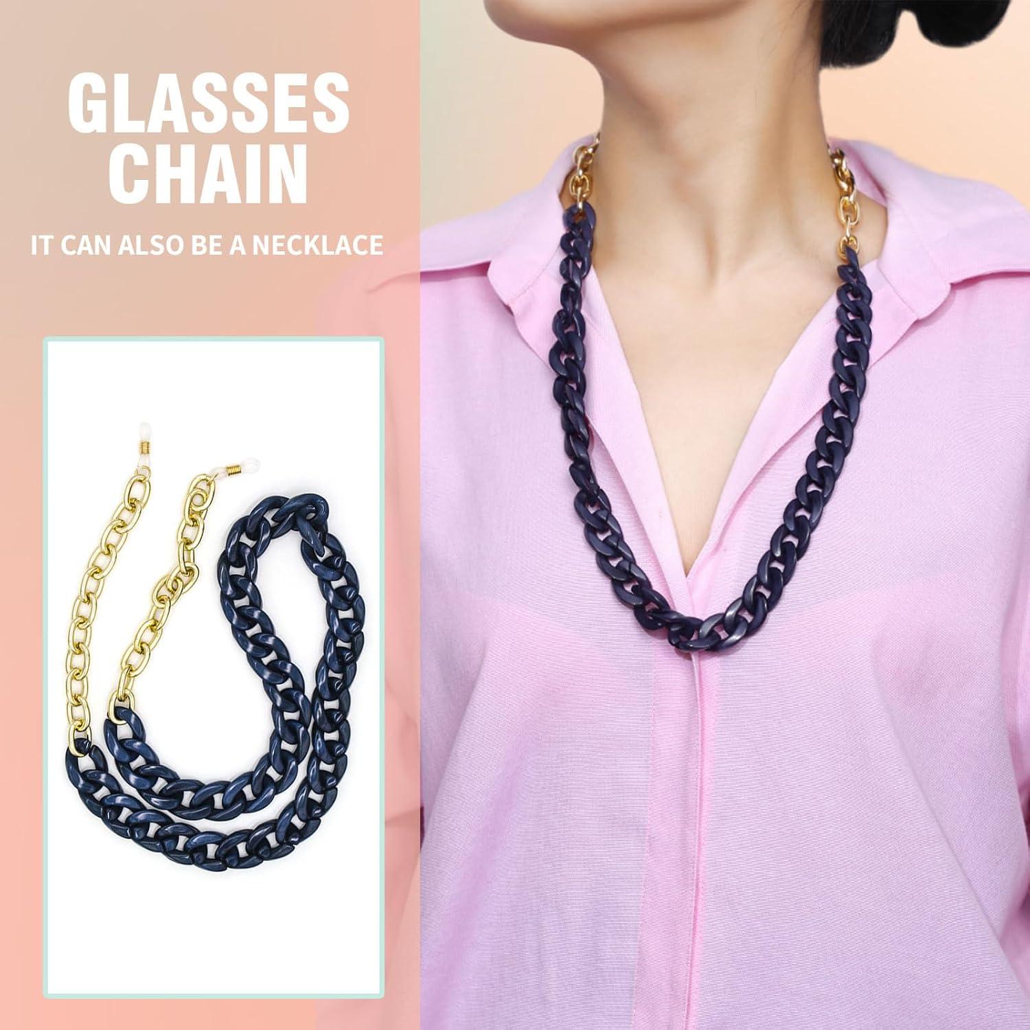 Cadena de Gafas Unisex Azul GC10002-C1 Soporte y Lanyard