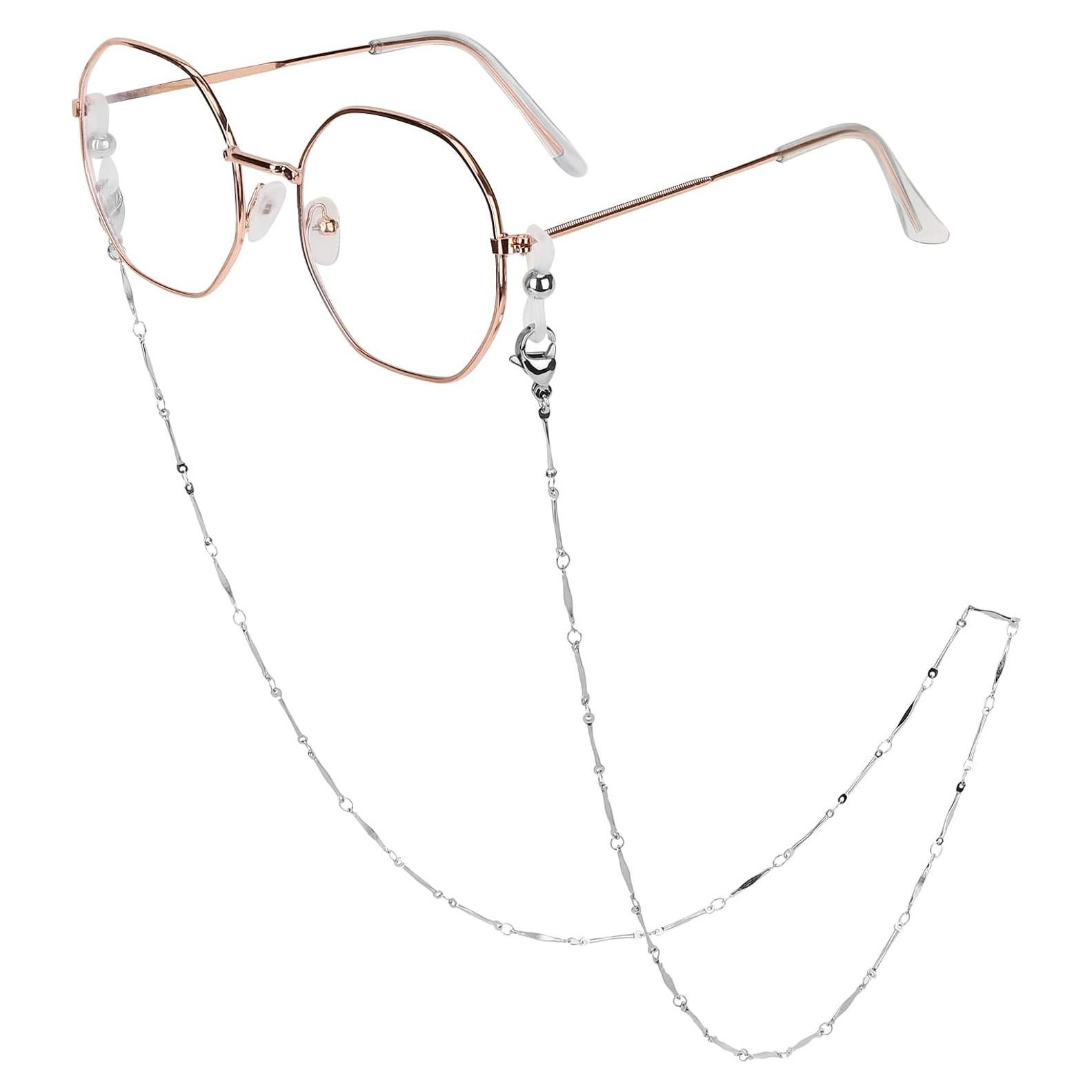 Cadena de Gafas de Acero Inoxidable Hecha a Mano 74.93 cm