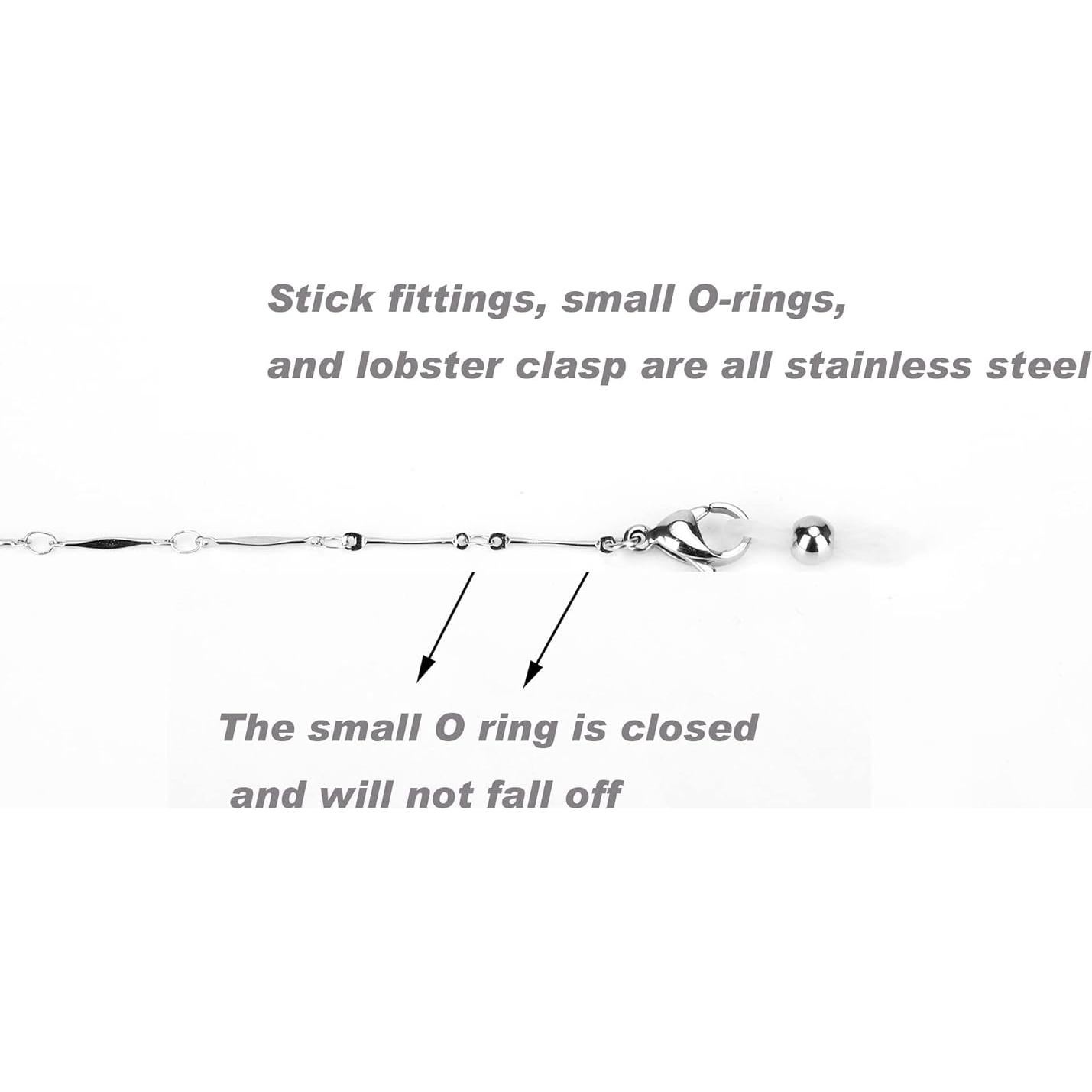 Cadena de Gafas de Acero Inoxidable Hecha a Mano 74.93 cm