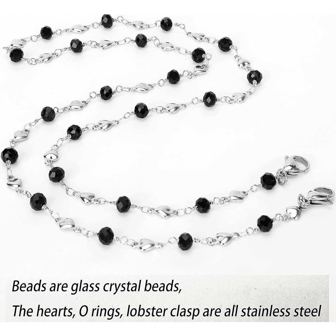 Cadena de Gafas de Acero Inoxidable Hecha a Mano 74.93 cm