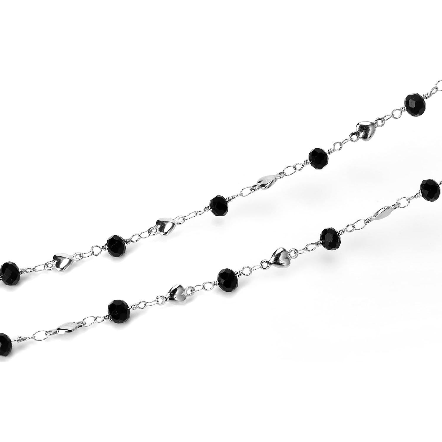 Cadena de Gafas de Acero Inoxidable Hecha a Mano 74.93 cm