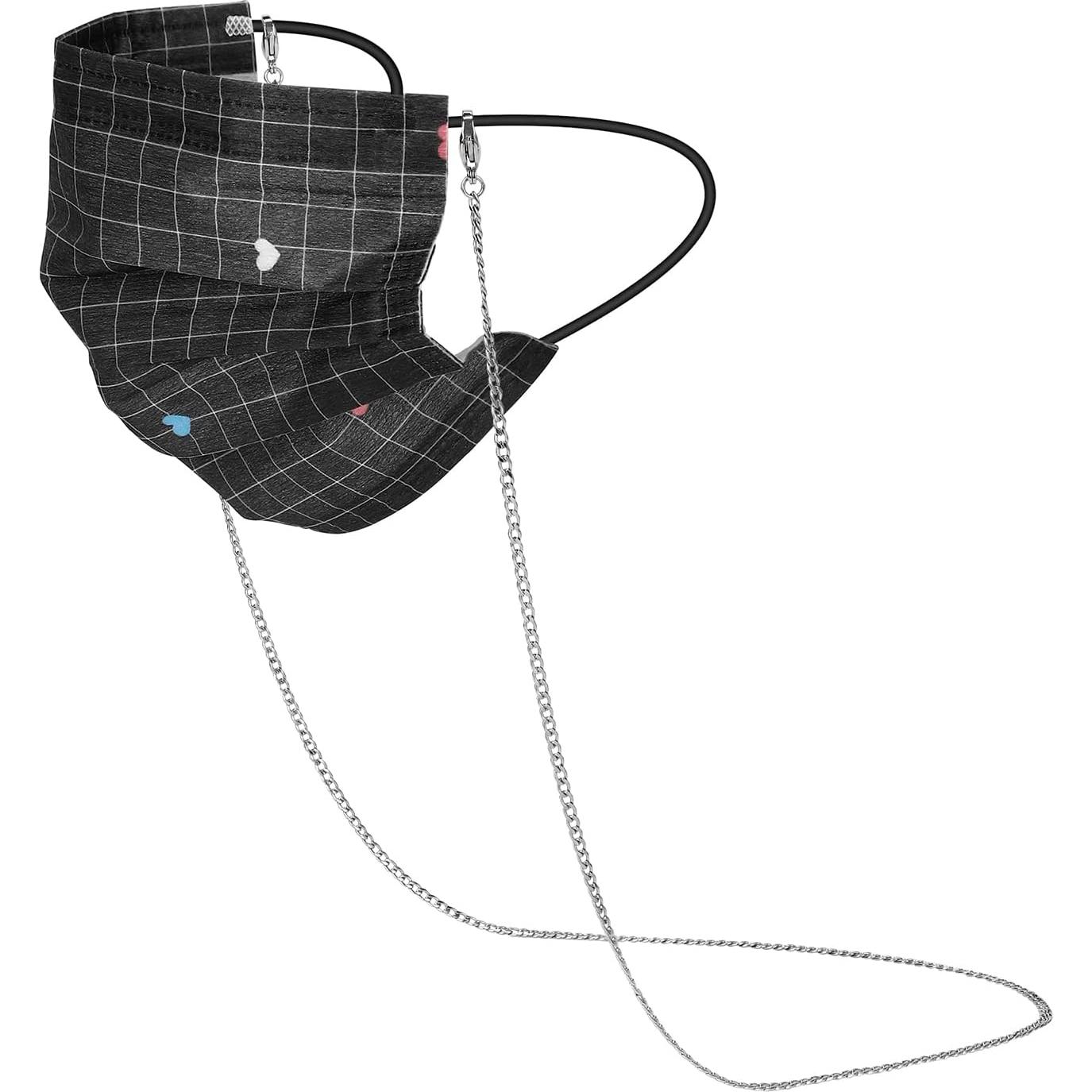 Cadena de Gafas de Acero Inoxidable Plateado 75 cm