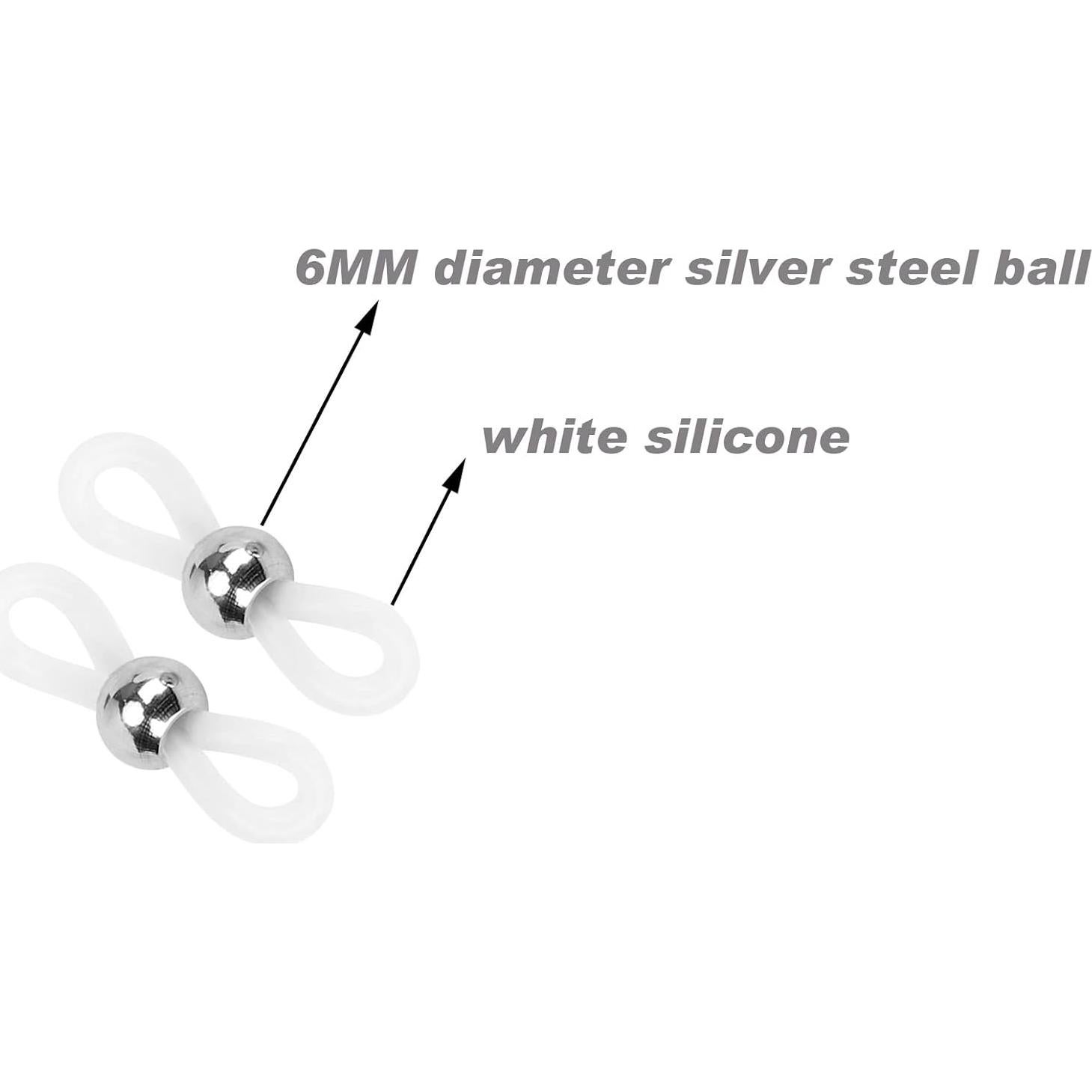 Cadena de Gafas de Acero Inoxidable Plateado 75 cm