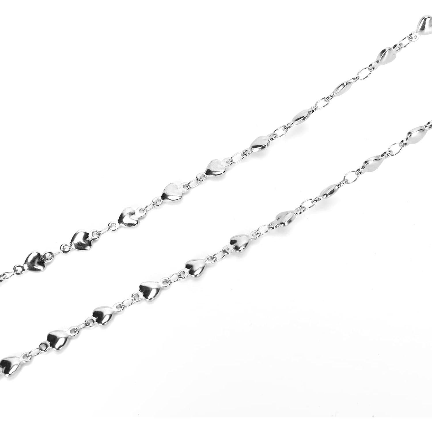 Cadena de Gafas de Acero Inoxidable Hecha a Mano 74.93 cm