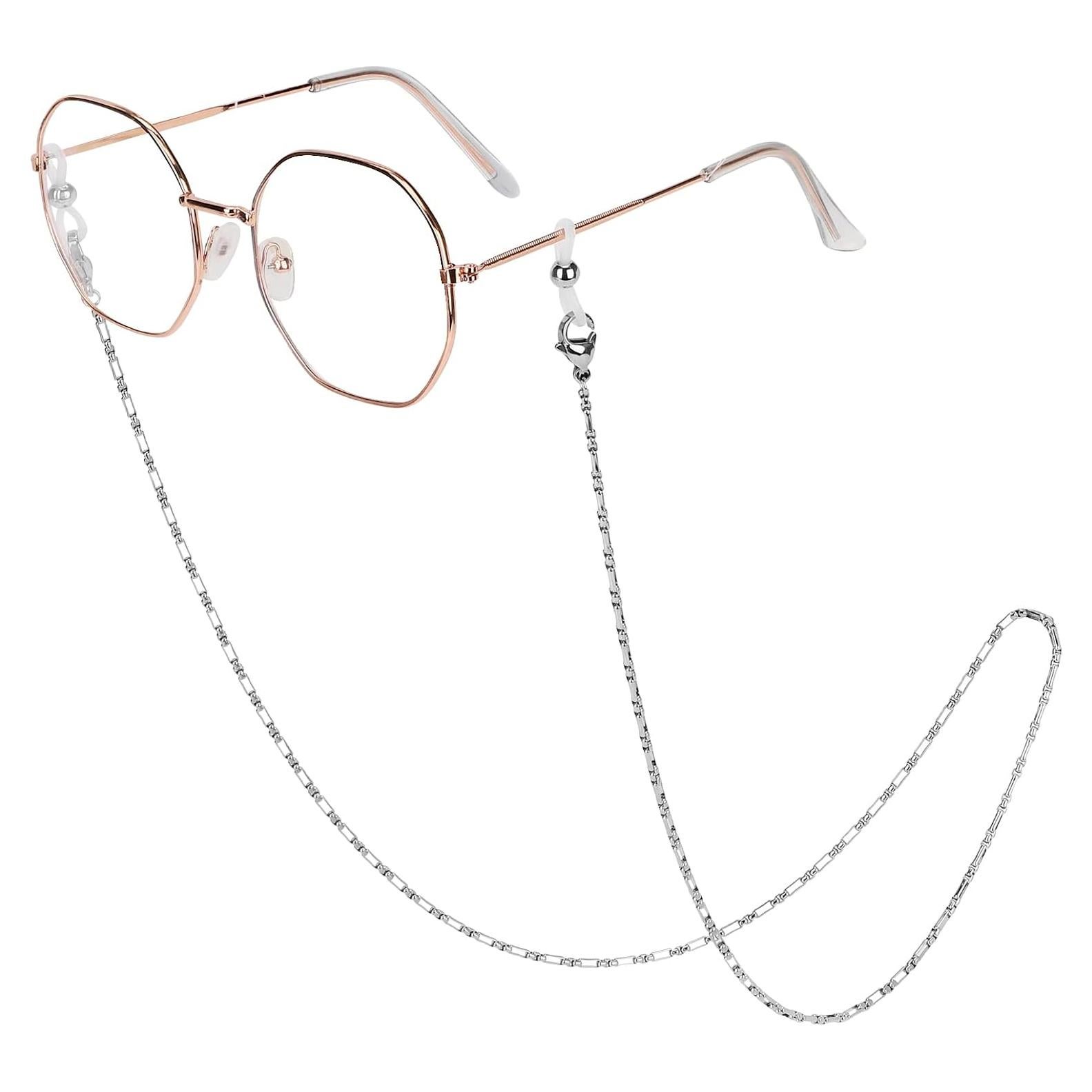 Cadena de Gafas de Acero Inoxidable Hecha a Mano 74.93 cm