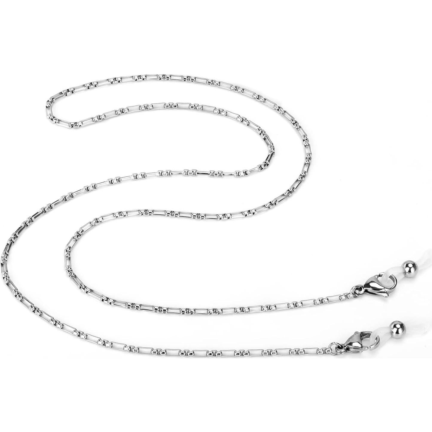 Cadena de Gafas de Acero Inoxidable Hecha a Mano 74.93 cm