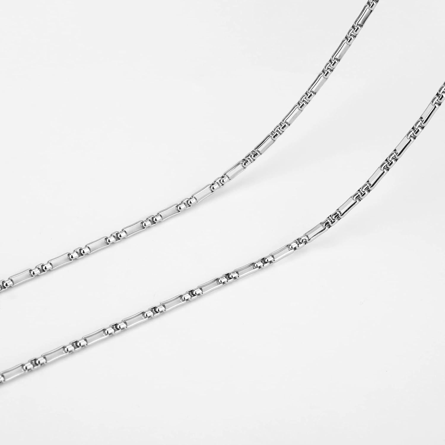 Cadena de Gafas de Acero Inoxidable Hecha a Mano 74.93 cm