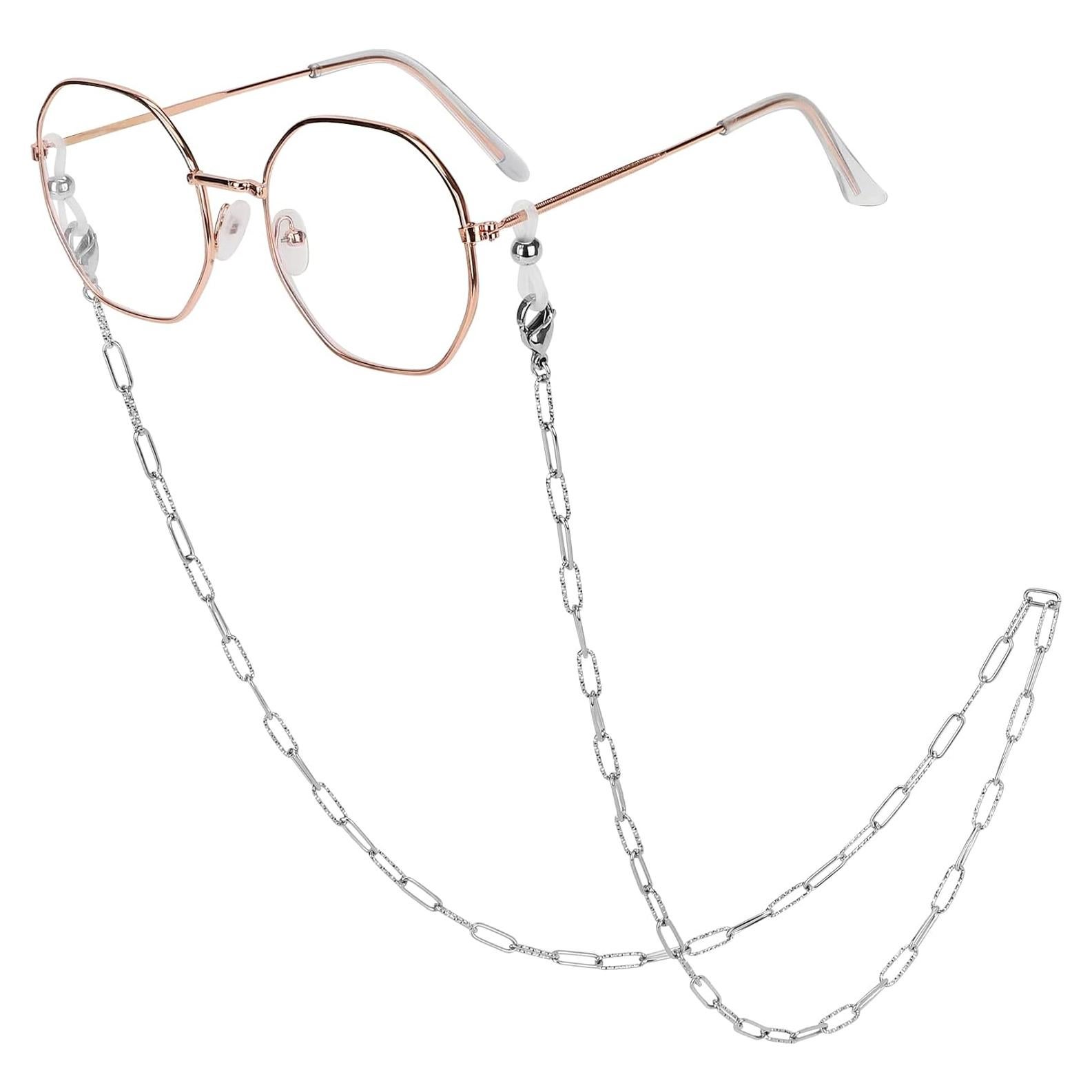 Cadena de Gafas de Acero Inoxidable Hecha a Mano 75 cm