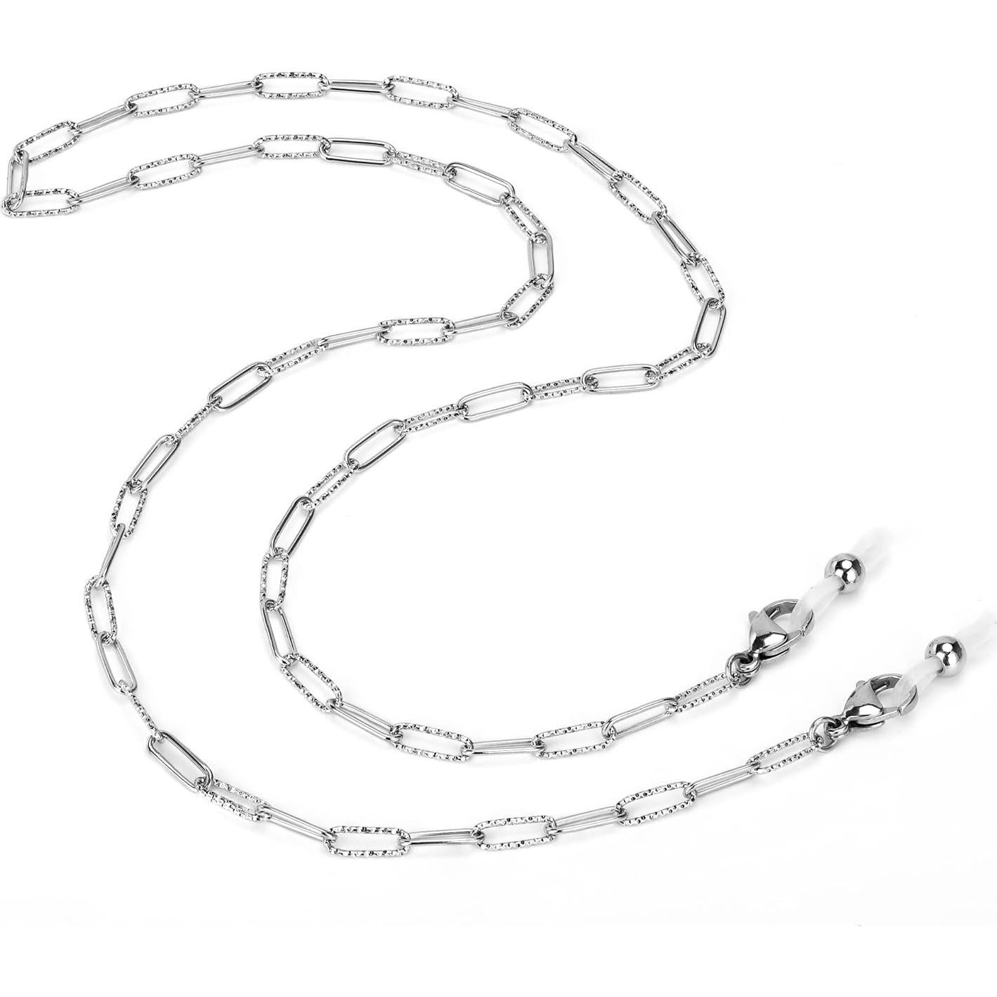 Cadena de Gafas de Acero Inoxidable Hecha a Mano 75 cm