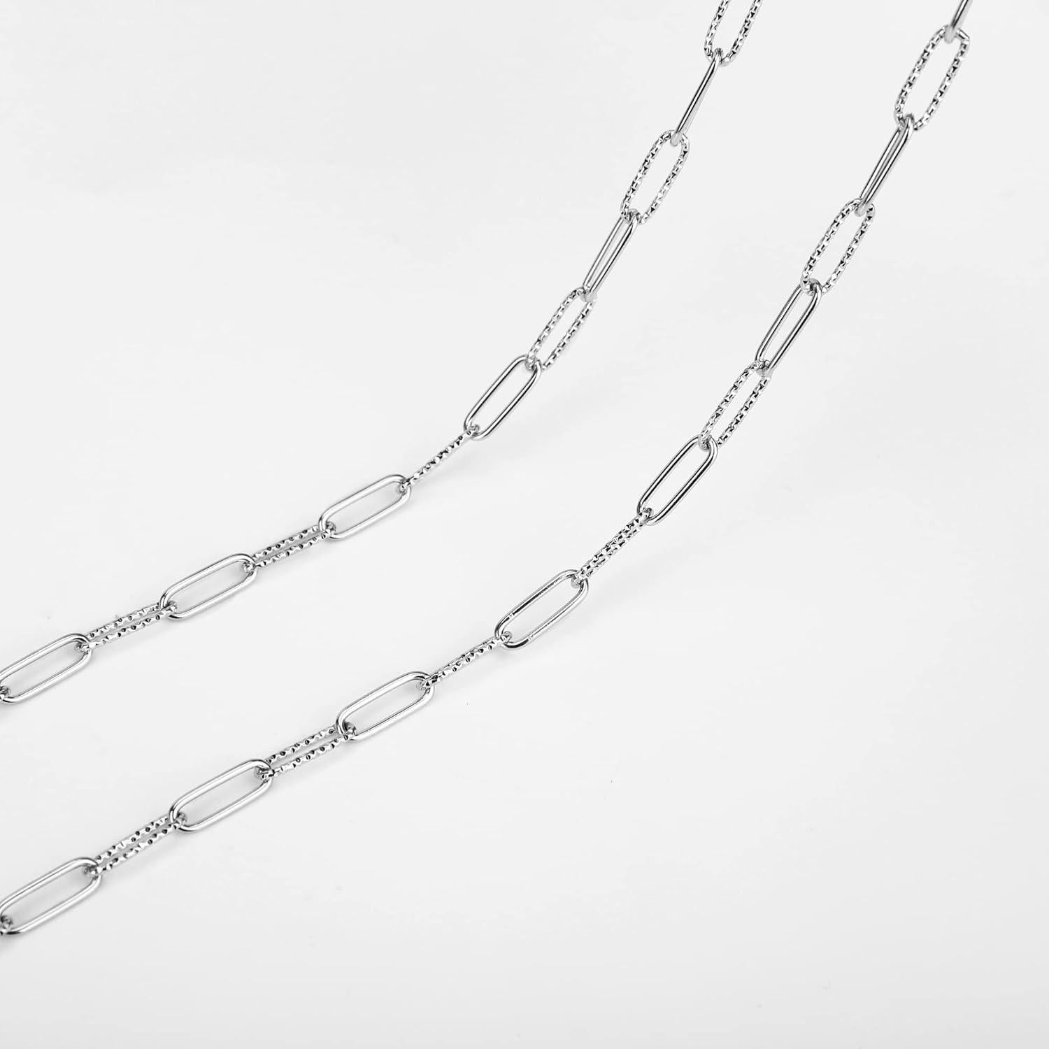 Cadena de Gafas de Acero Inoxidable Hecha a Mano 75 cm