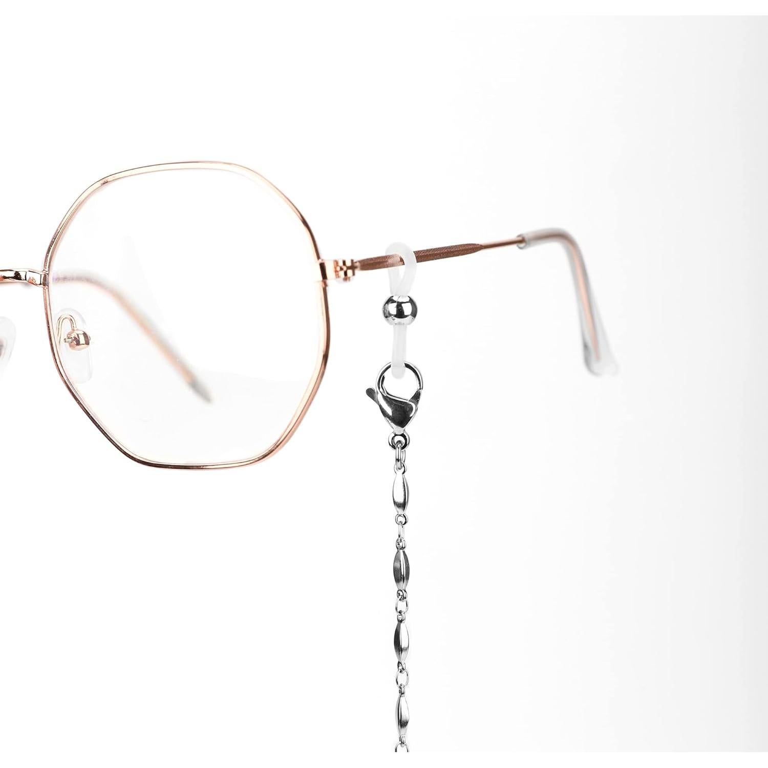 Cadena de Gafas Acero Inoxidable Hecha a Mano 75 cm