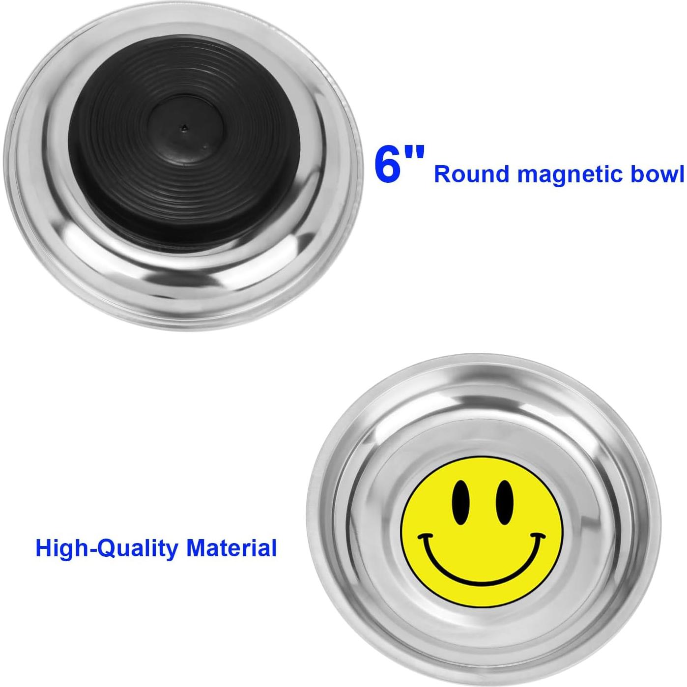Bandeja Magnética Redonda 3 Piezas 15.24 cm Acero Inoxidable