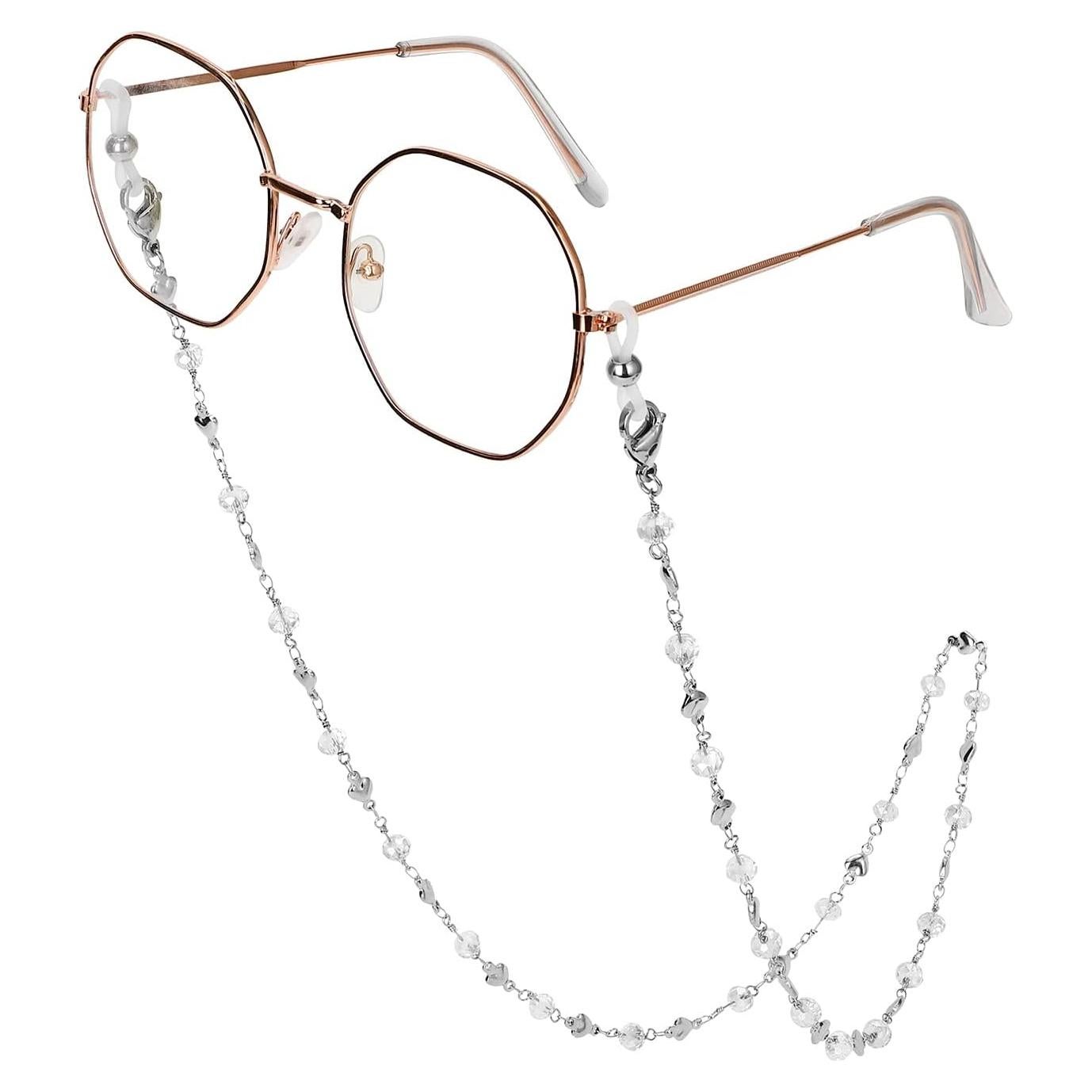 Cadena de Gafas de Acero Inoxidable Hecha a Mano 75 cm