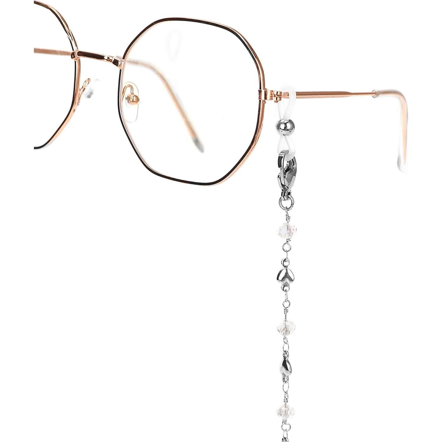 Cadena de Gafas de Acero Inoxidable Hecha a Mano 75 cm