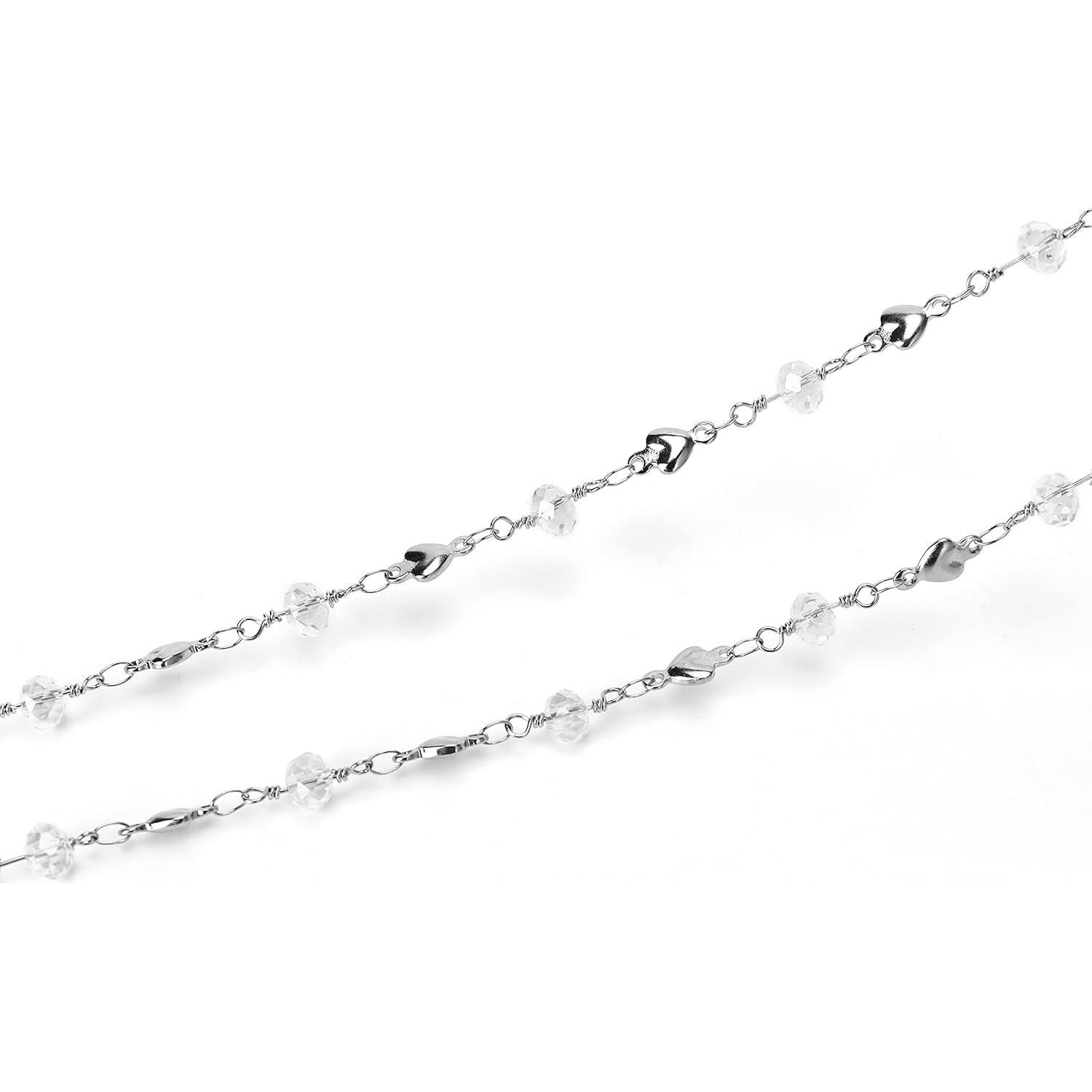 Cadena de Gafas de Acero Inoxidable Hecha a Mano 75 cm