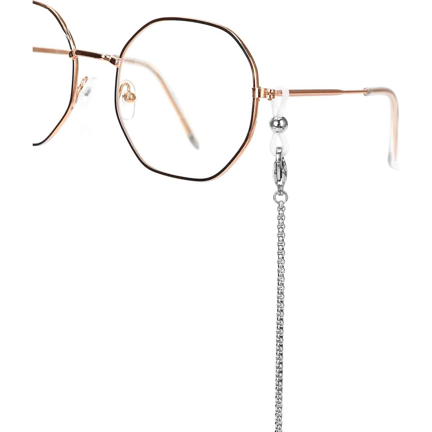 Cadena de Gafas Acero Inoxidable Plateado 74.93 cm