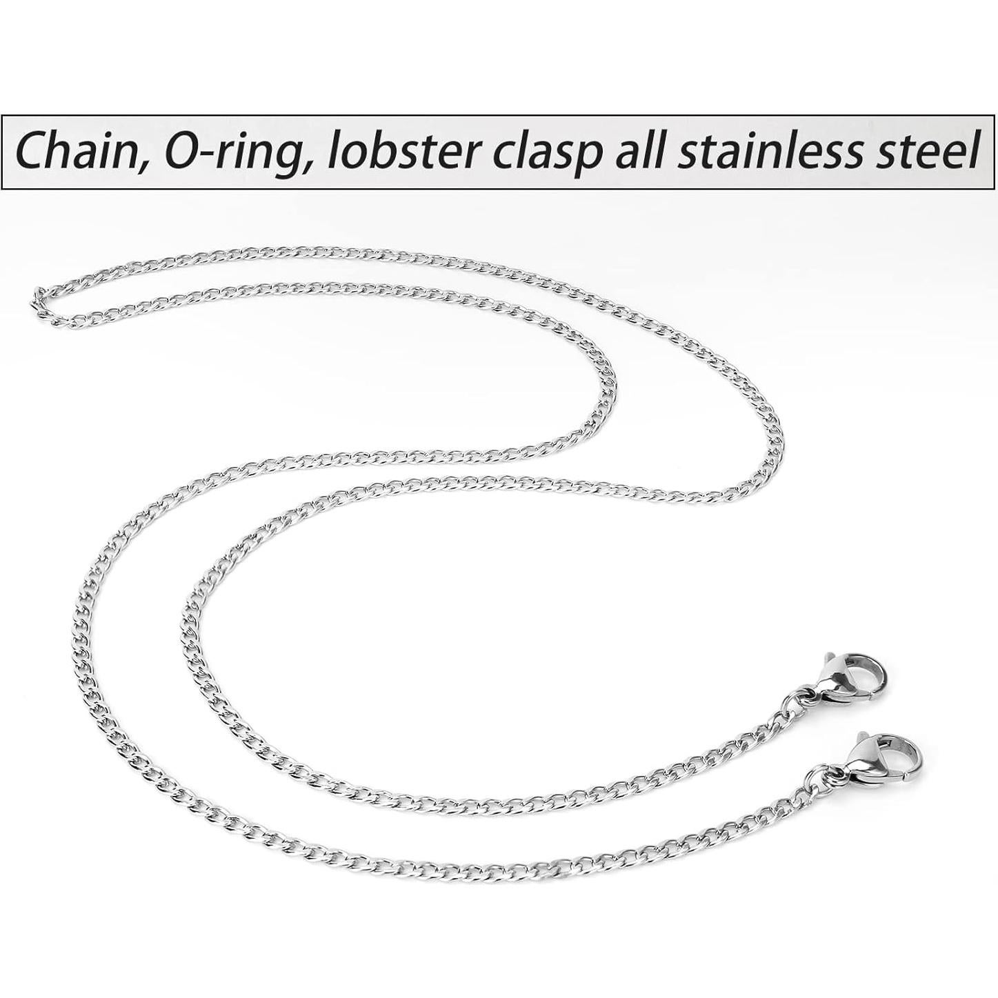 Cadena de Gafas Acero Inoxidable Plateado 74.93 cm