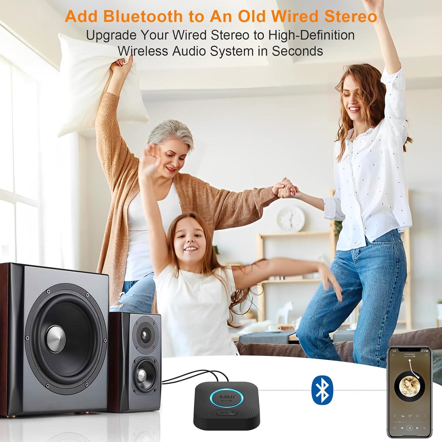 Receptor Bluetooth 1Mii B06 Plus HiFi 3D Audio Inalámbrico