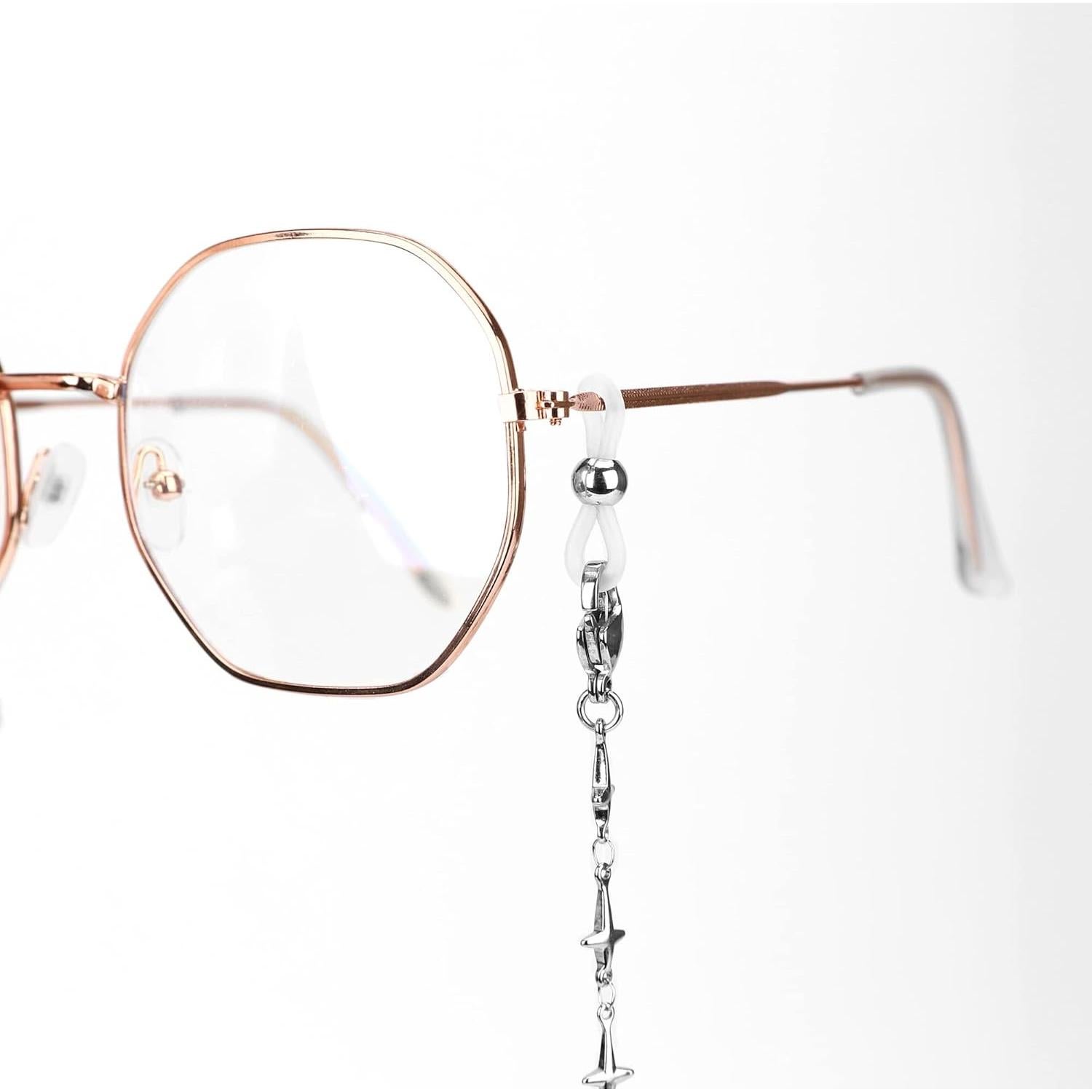 Cadena de Gafas de Acero Inoxidable Hecha a Mano 75 cm