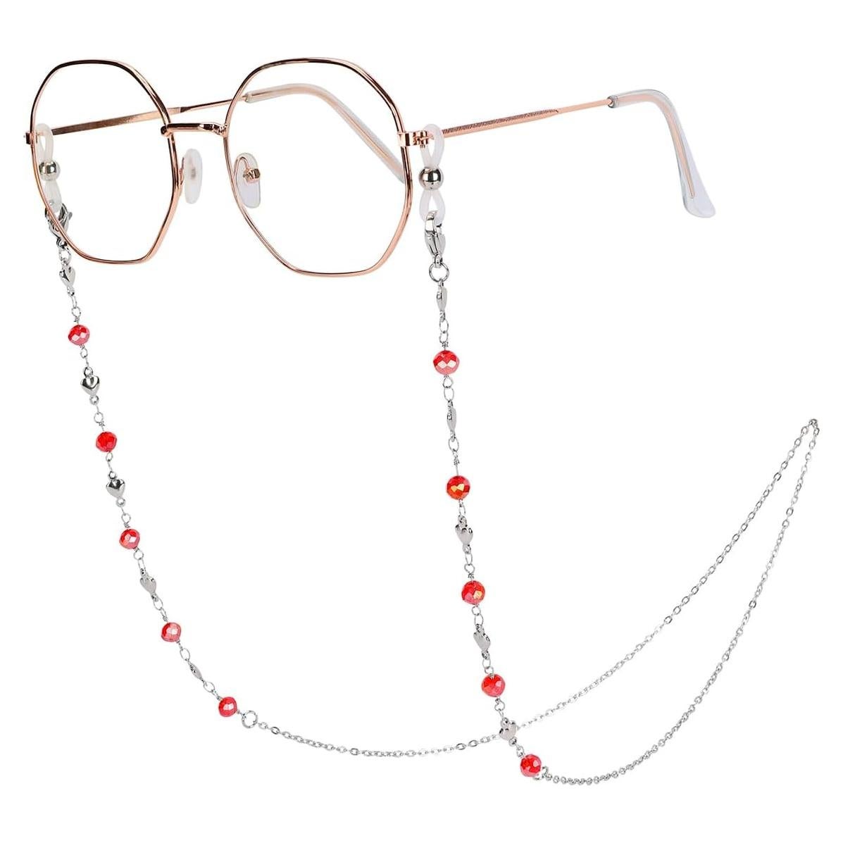 Cadena de Gafas Acero Inoxidable Hecha a Mano 74.93 cm