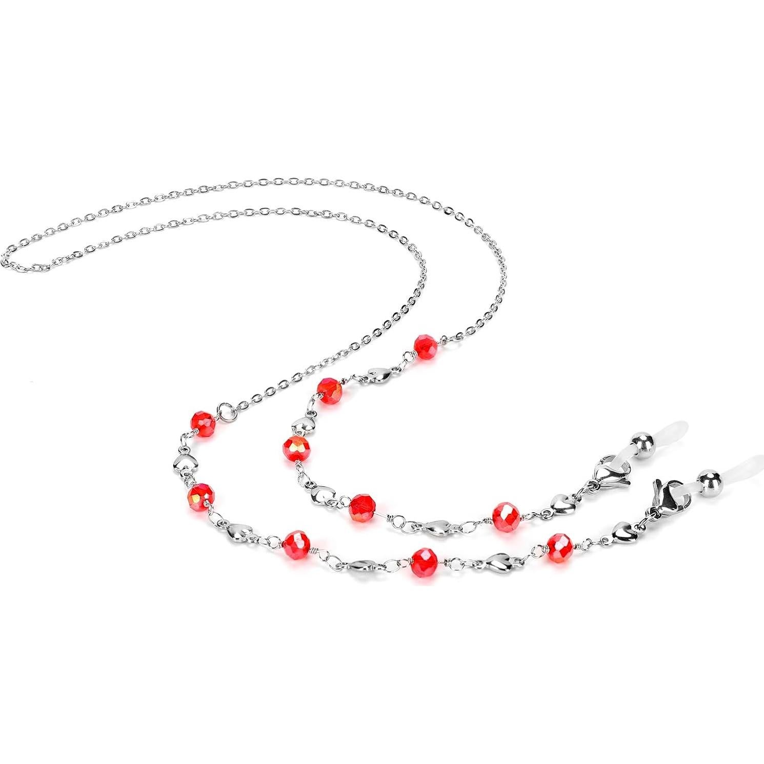 Cadena de Gafas Acero Inoxidable Hecha a Mano 74.93 cm