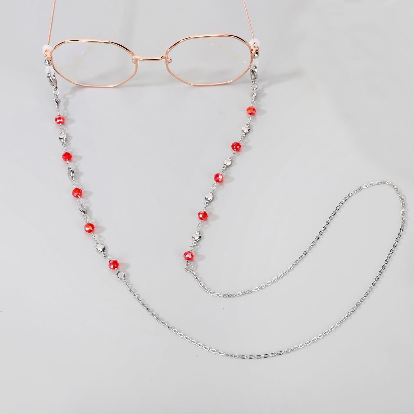 Cadena de Gafas Acero Inoxidable Hecha a Mano 74.93 cm