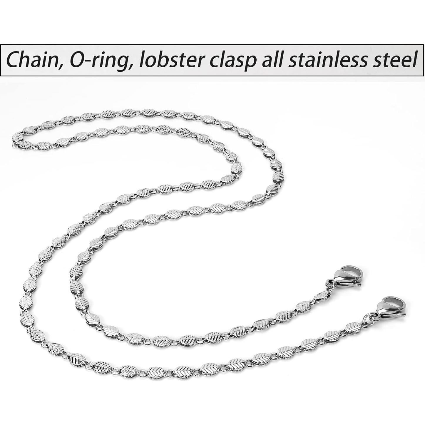 Cadena de Gafas Acero Inoxidable EY-23-12 con Perlas Cristal